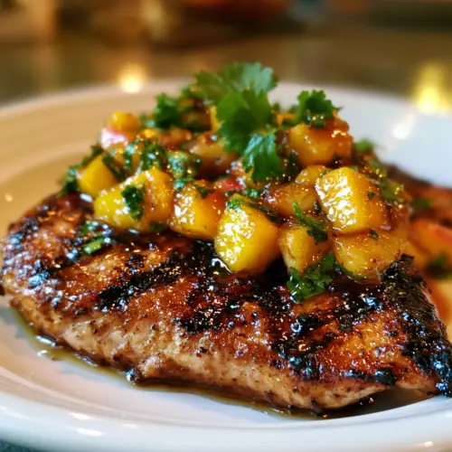 Grilled Mango Pineapple Chicken — homemade Grilled Mango Pineapple Chicken recipe