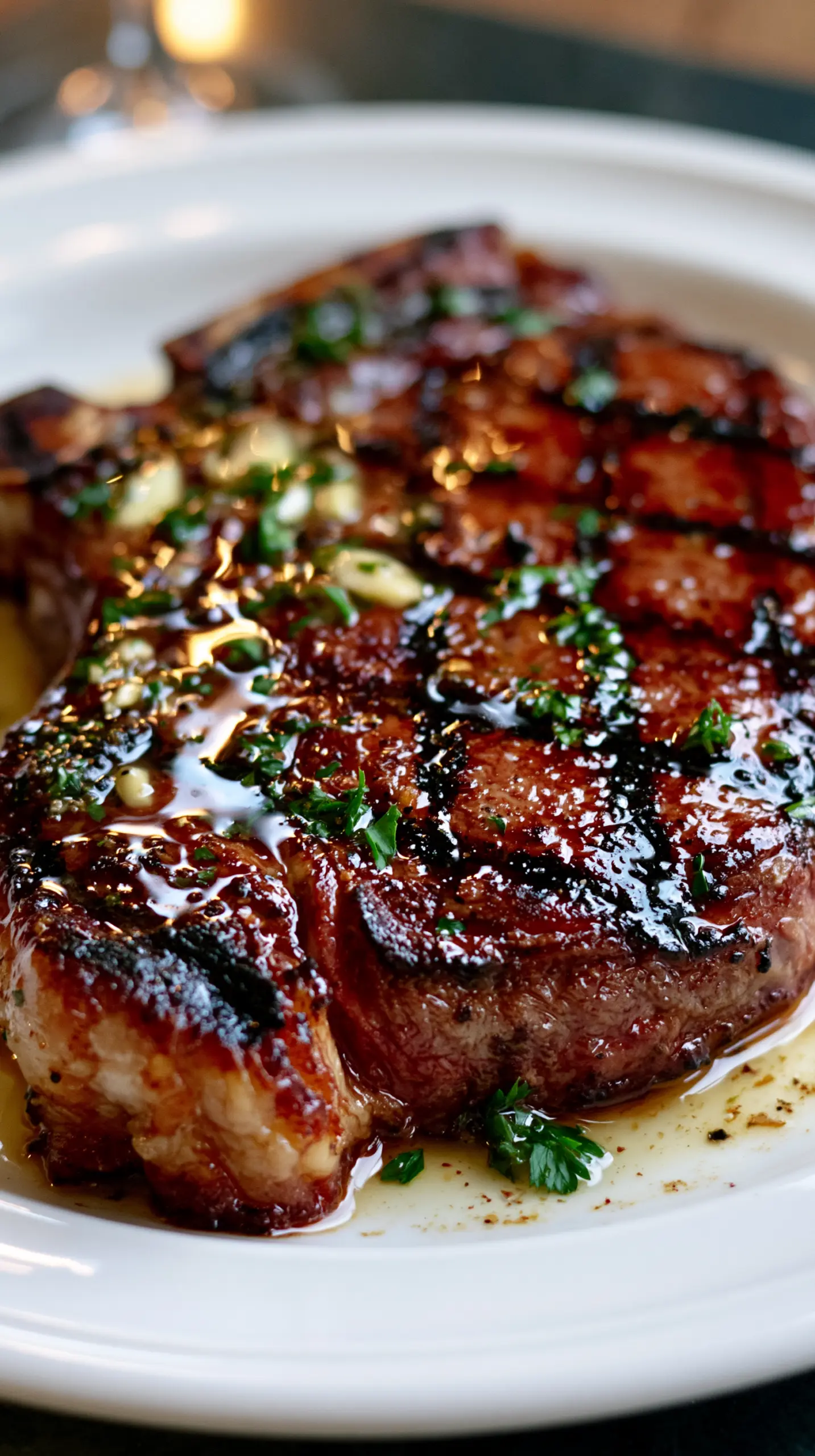 Grilled Ribeye Steak with Garlic Herb Butter Step-by-step preparation of Grilled Ribeye Steak with Garlic Herb Butter (grilled ribeye steak)