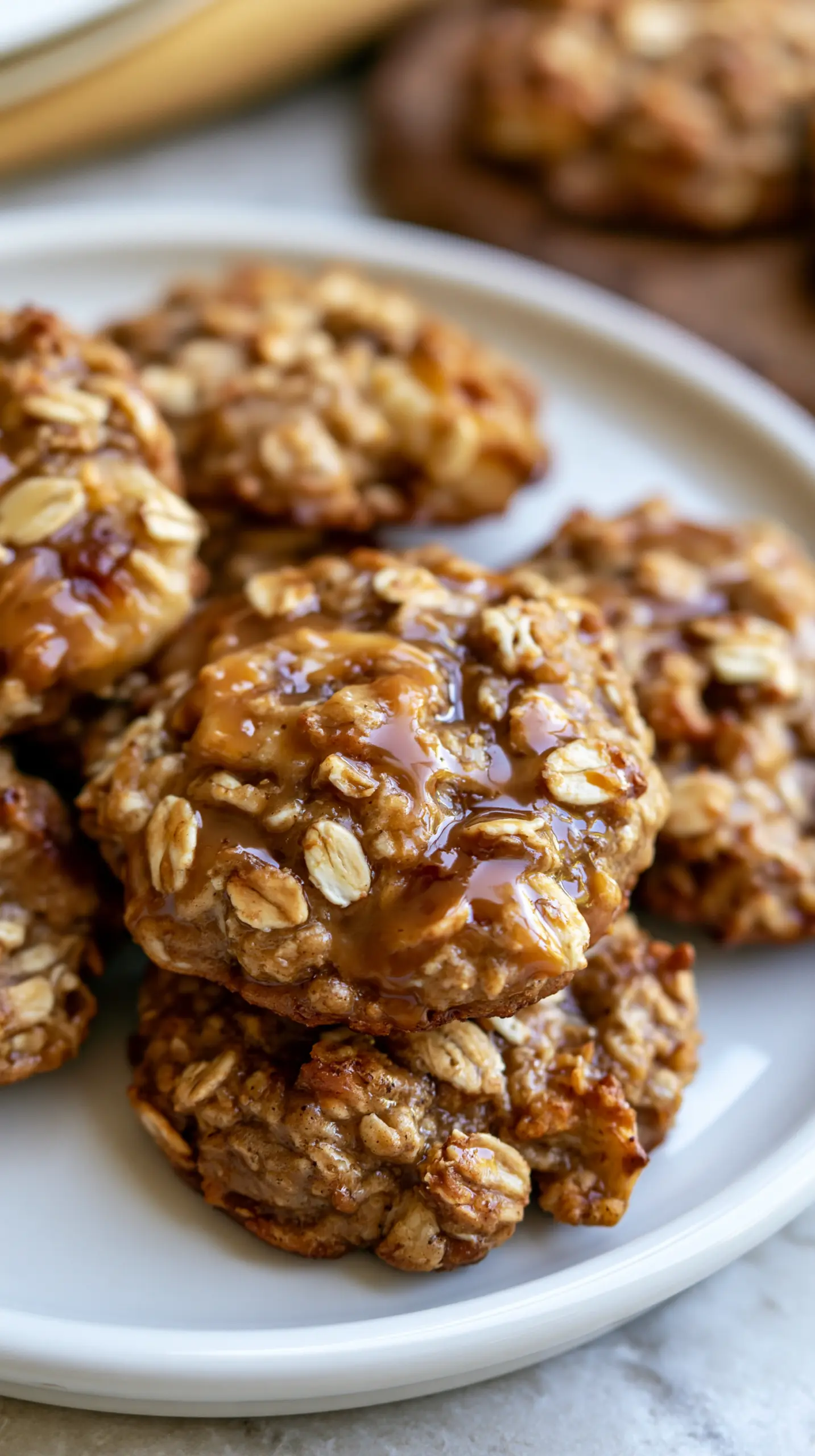 Serving suggestion for Healthy Low Calorie Banana Oat Breakfast Cookies — banana oat breakfast cookies