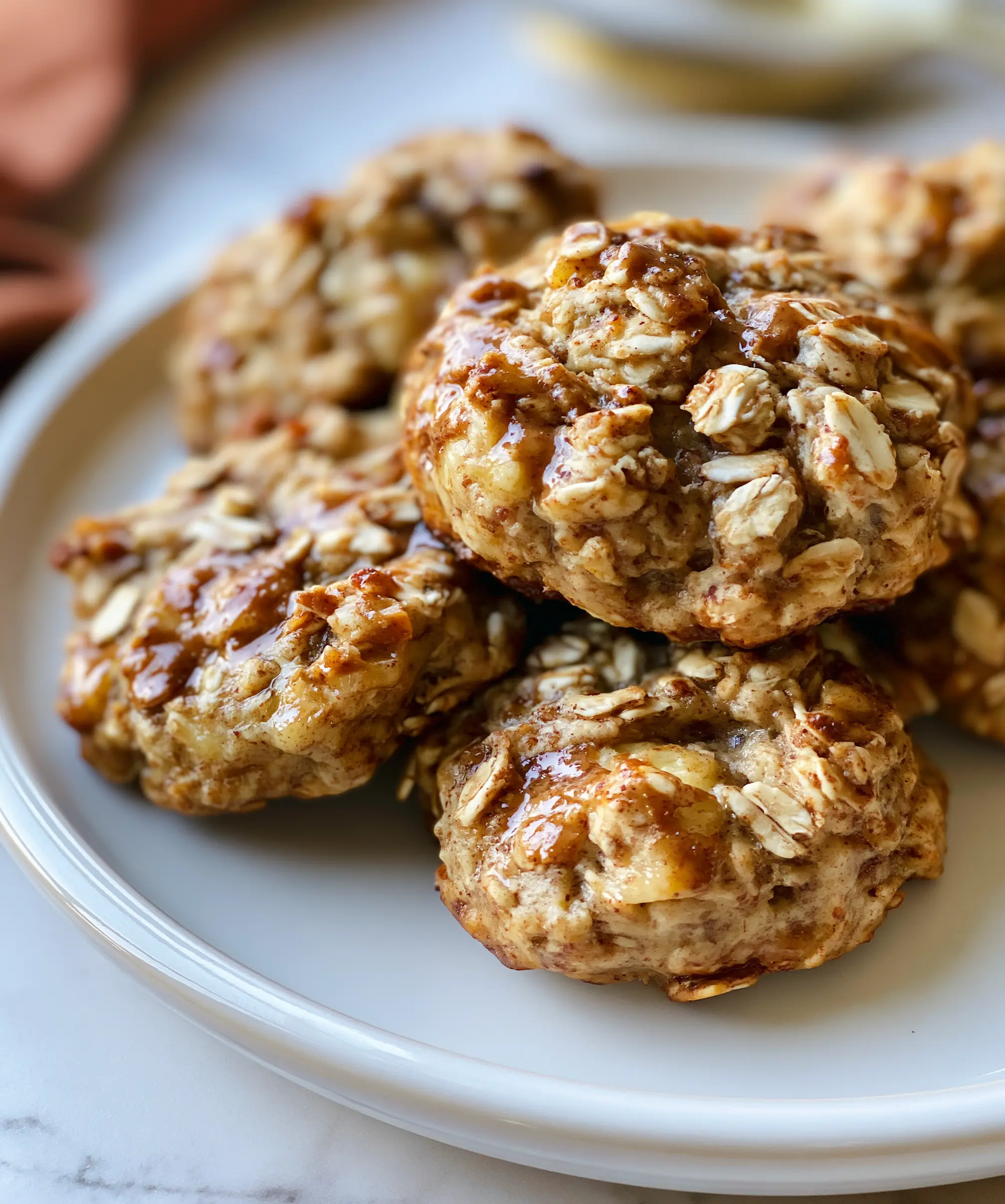 Healthy Low Calorie Banana Oat Breakfast Cookies — homemade banana oat breakfast cookies recipe