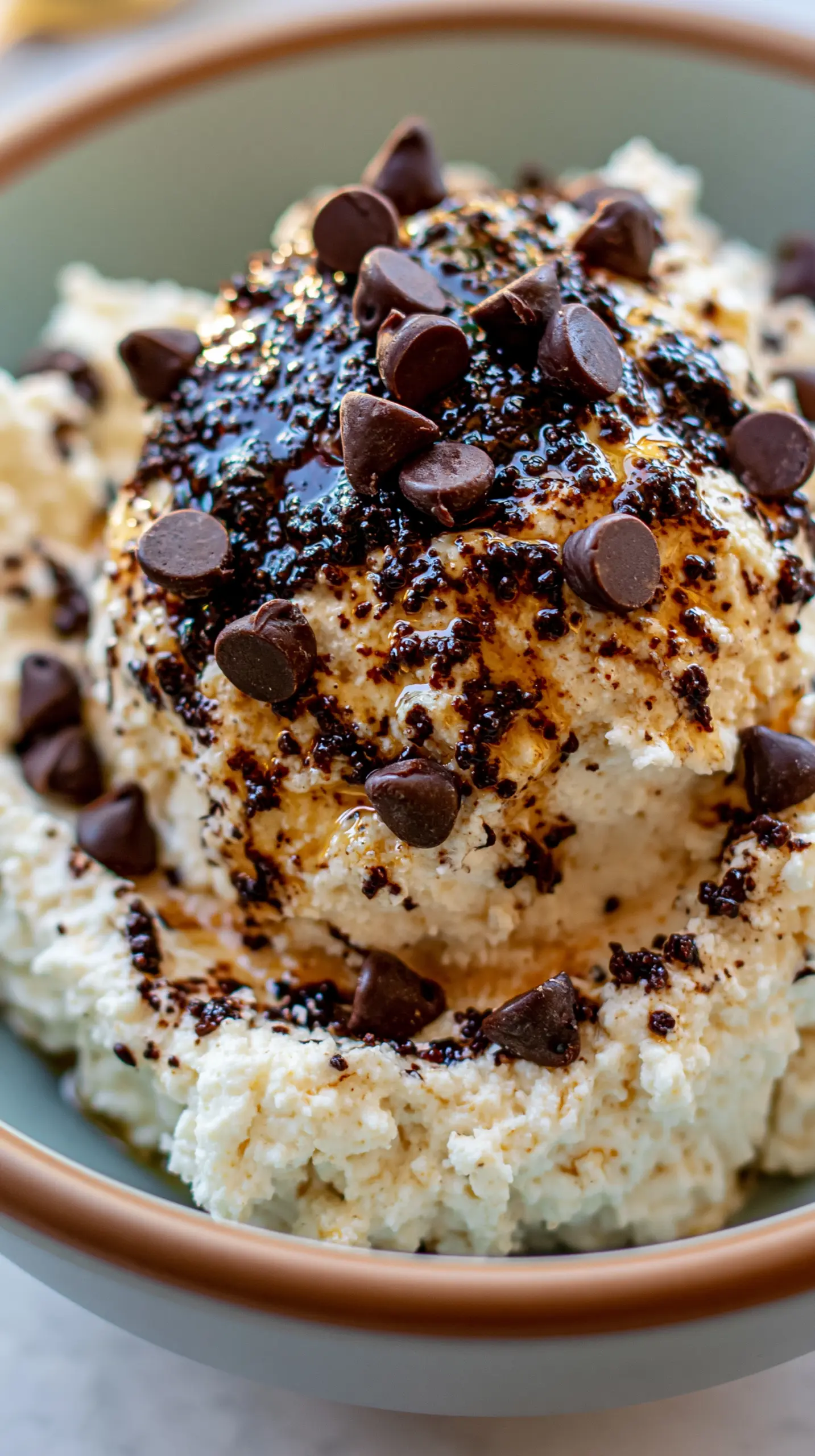 High Protein Cottage Cheese Cookie Dough Serving suggestion for High Protein Cottage Cheese Cookie Dough — cottage cheese cookie dough