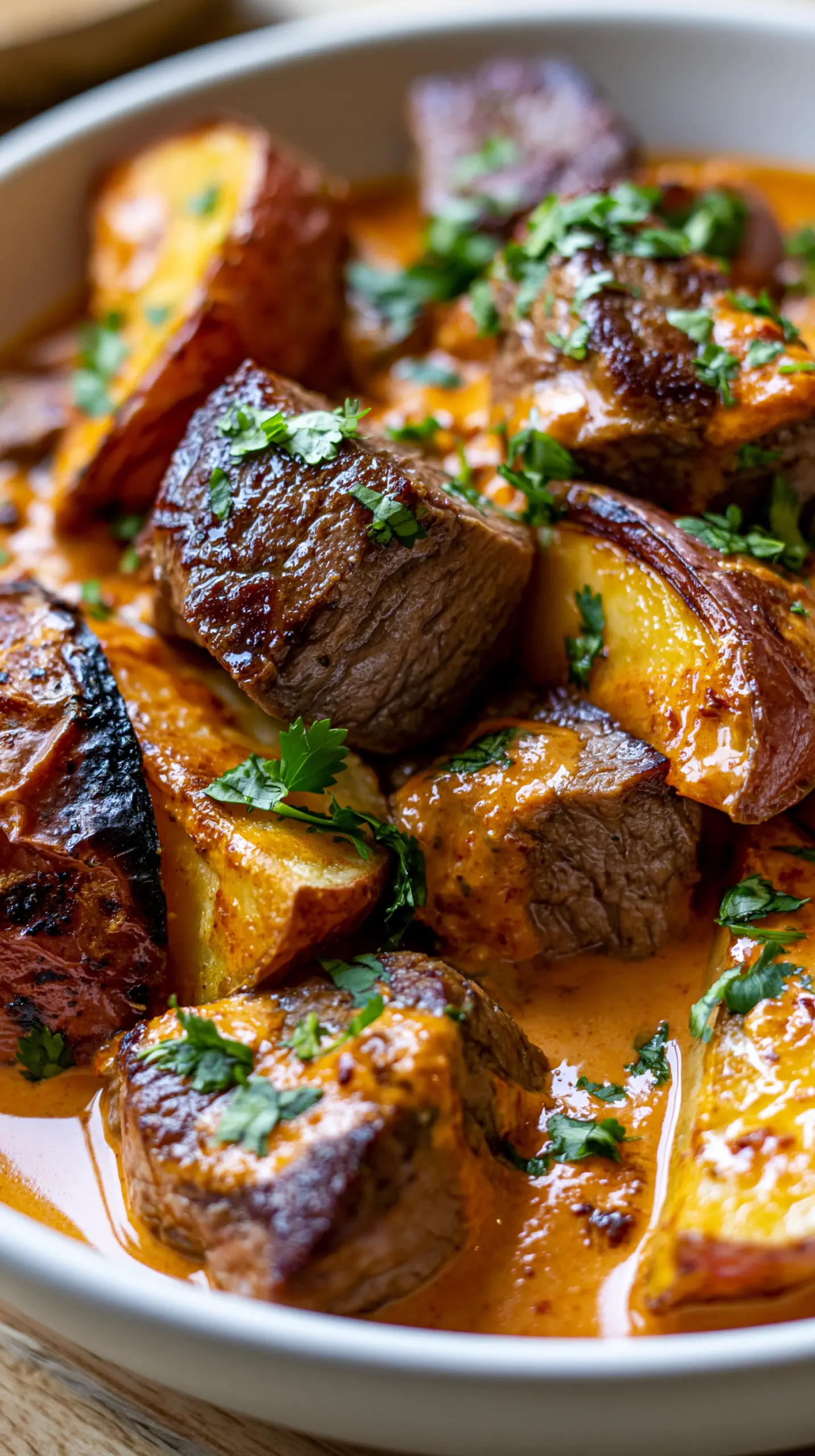 High Protein Creamy Chipotle Steak & Potatoes Step-by-step preparation of High Protein Creamy Chipotle Steak & Potatoes (creamy chipotle steak and potatoes)