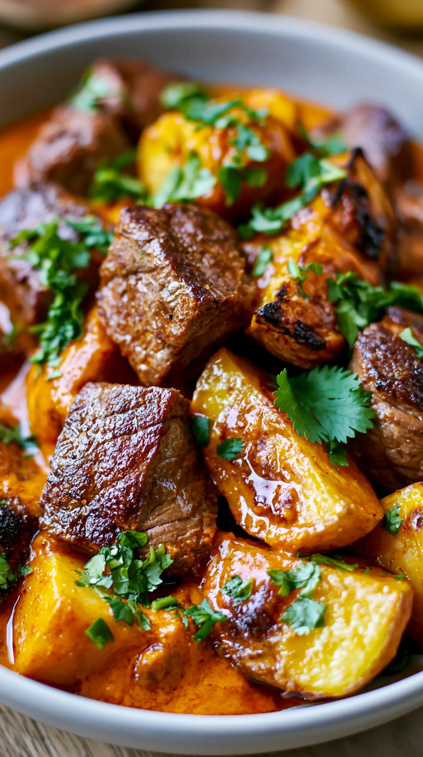 High Protein Creamy Chipotle Steak & Potatoes Serving suggestion for High Protein Creamy Chipotle Steak & Potatoes — creamy chipotle steak and potatoes