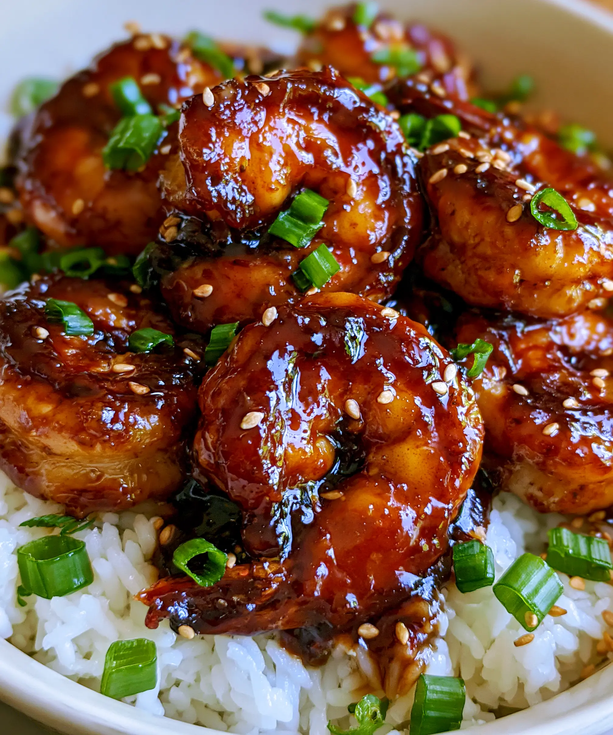 Irresistible Honey Garlic Shrimp Bowls — homemade honey garlic shrimp bowls recipe