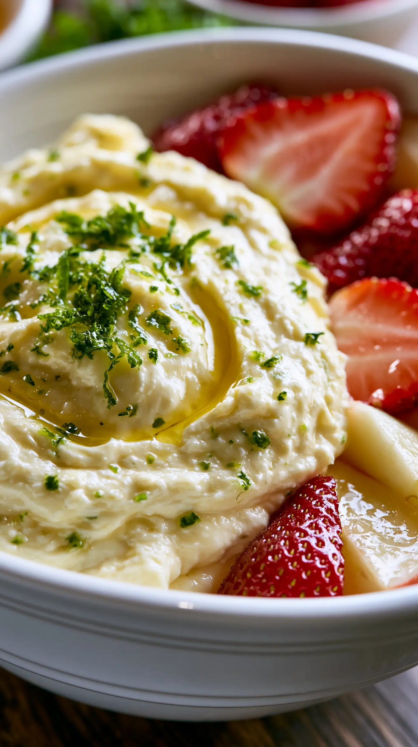 Key Lime Cheesecake Fruit Dip Step-by-step preparation of Key Lime Cheesecake Fruit Dip (Key Lime Cheesecake Fruit Dip)
