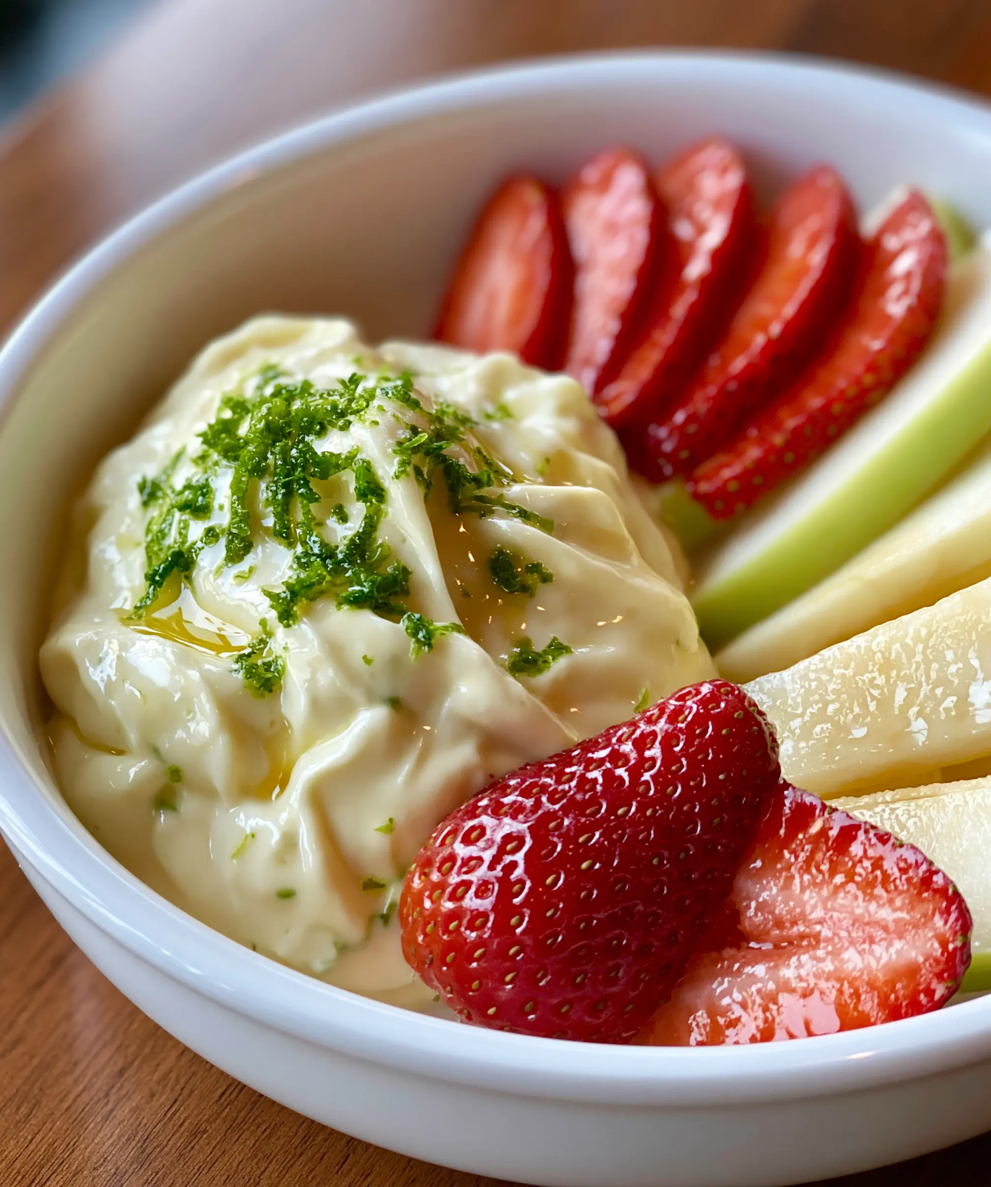 Key Lime Cheesecake Fruit Dip — homemade Key Lime Cheesecake Fruit Dip recipe
