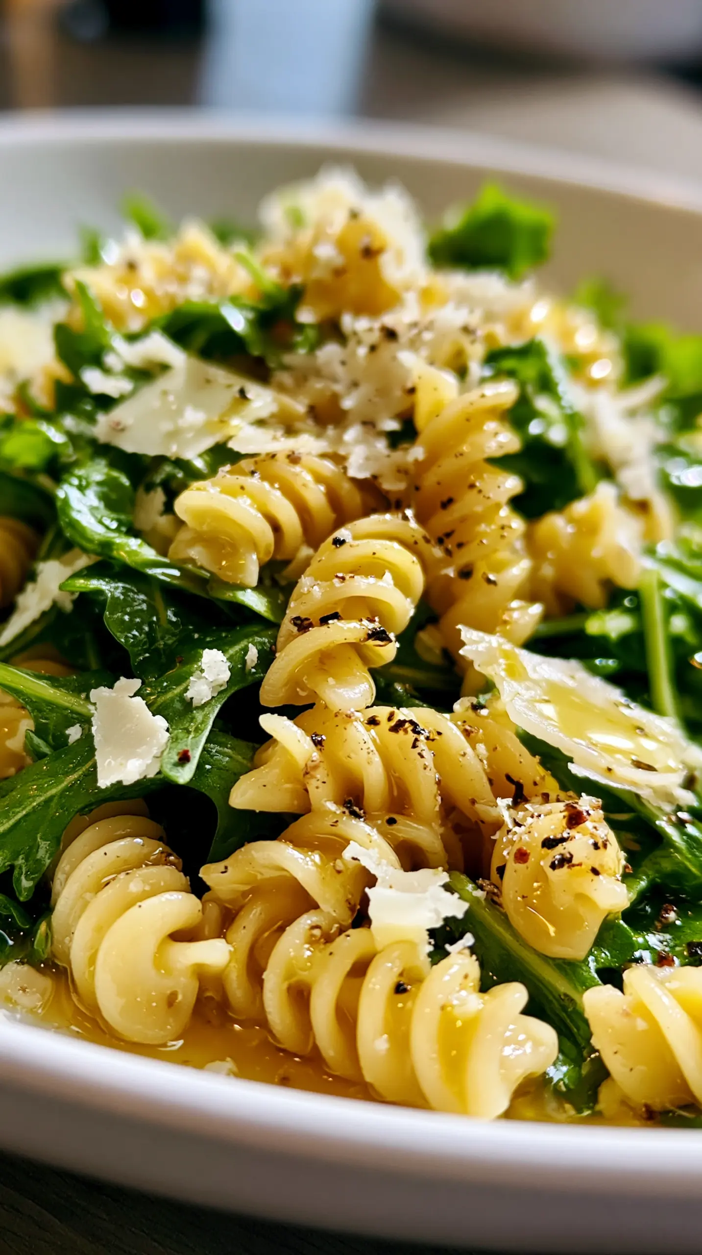 Serving suggestion for Lemon Arugula Pasta Salad Recipe — Lemon Arugula Pasta Salad
