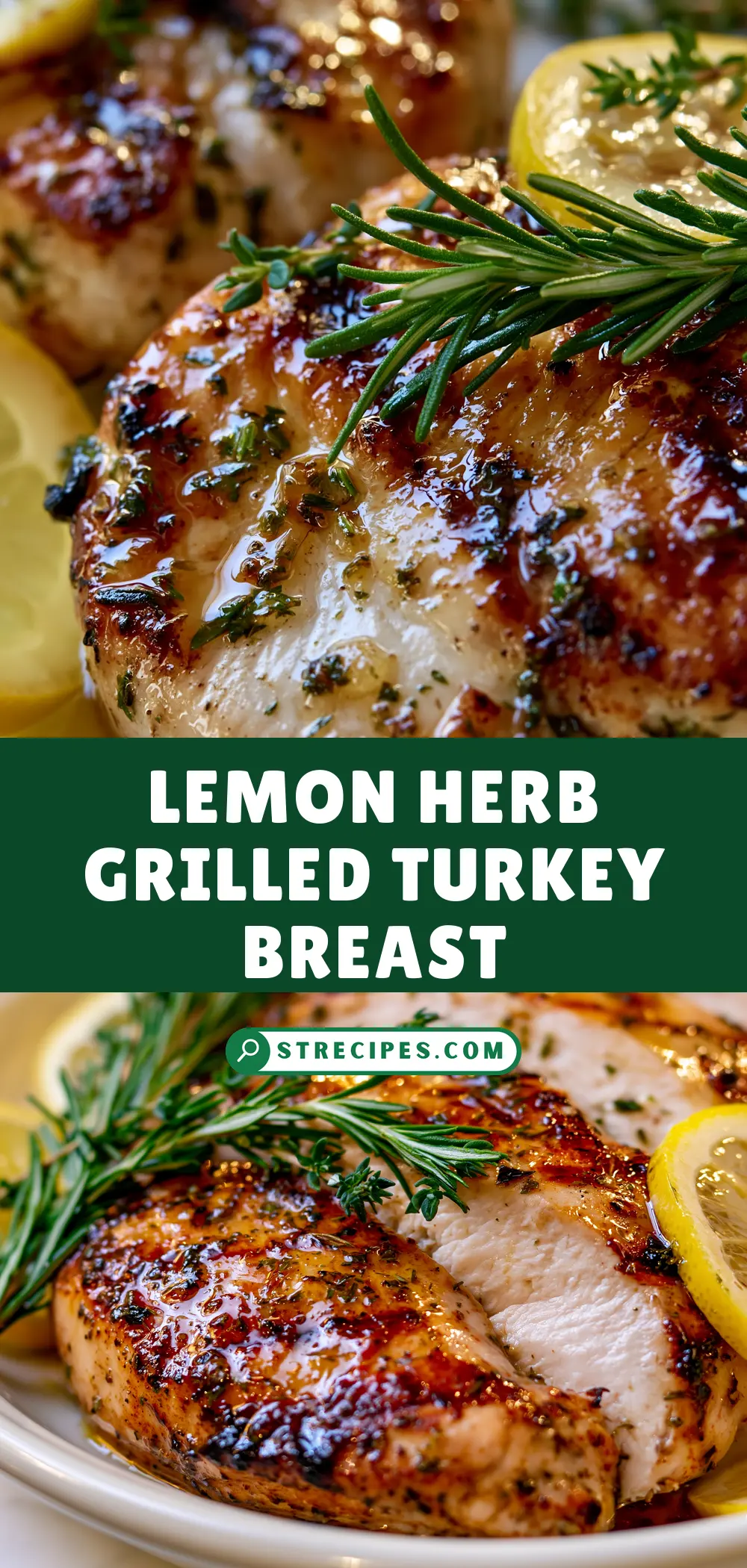 Lemon Herb Grilled Turkey Breast — homemade lemon herb grilled turkey breast recipe