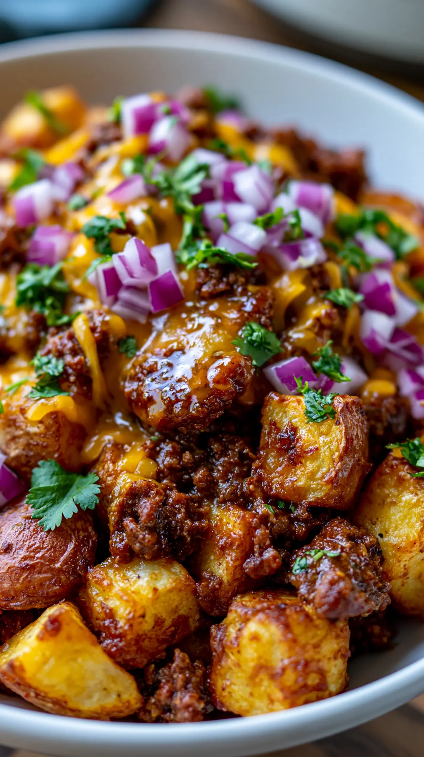 Step-by-step preparation of Loaded Potato Taco Bowl (Loaded Potato Taco Bowl)