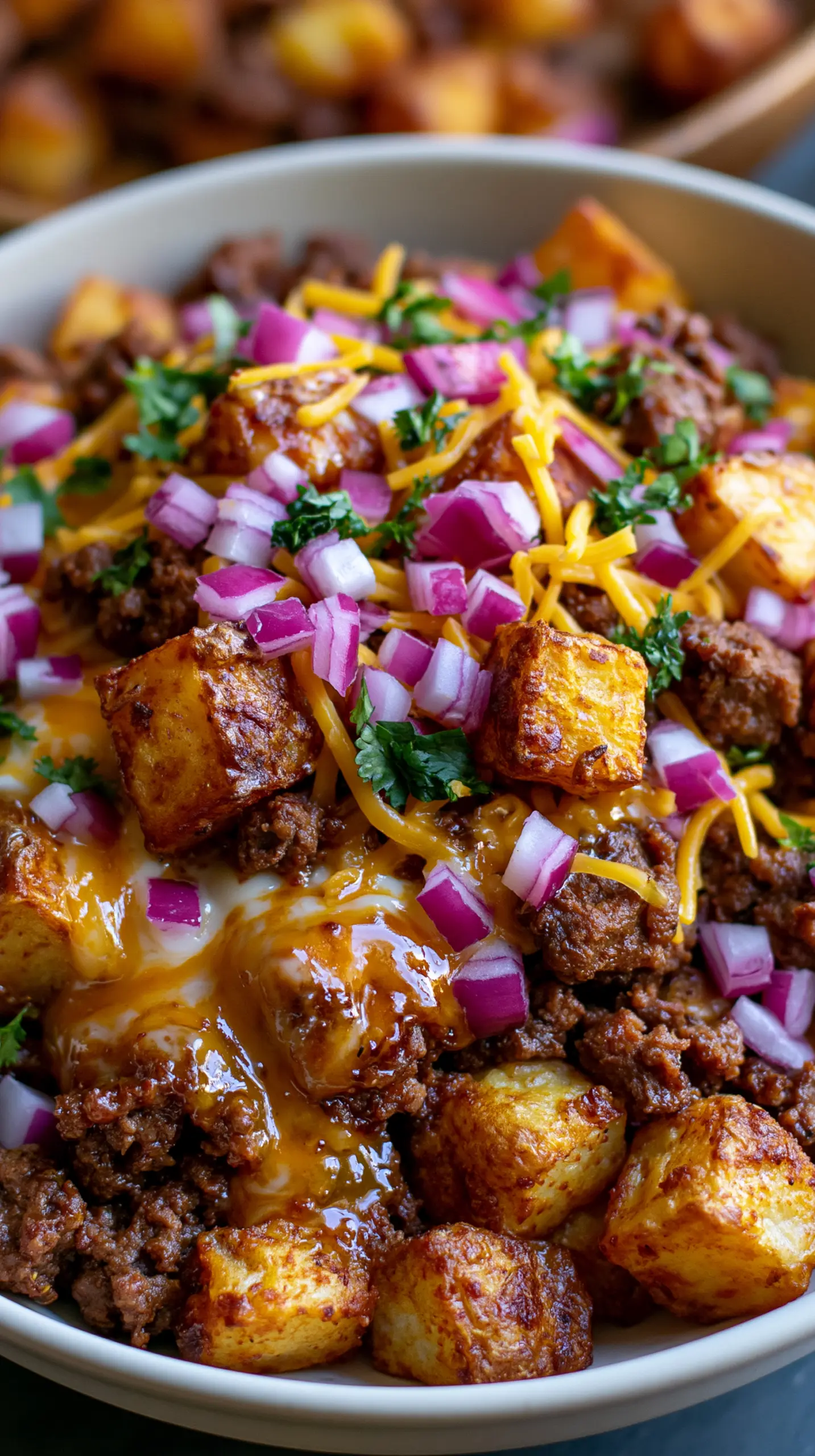 Serving suggestion for Loaded Potato Taco Bowl — Loaded Potato Taco Bowl