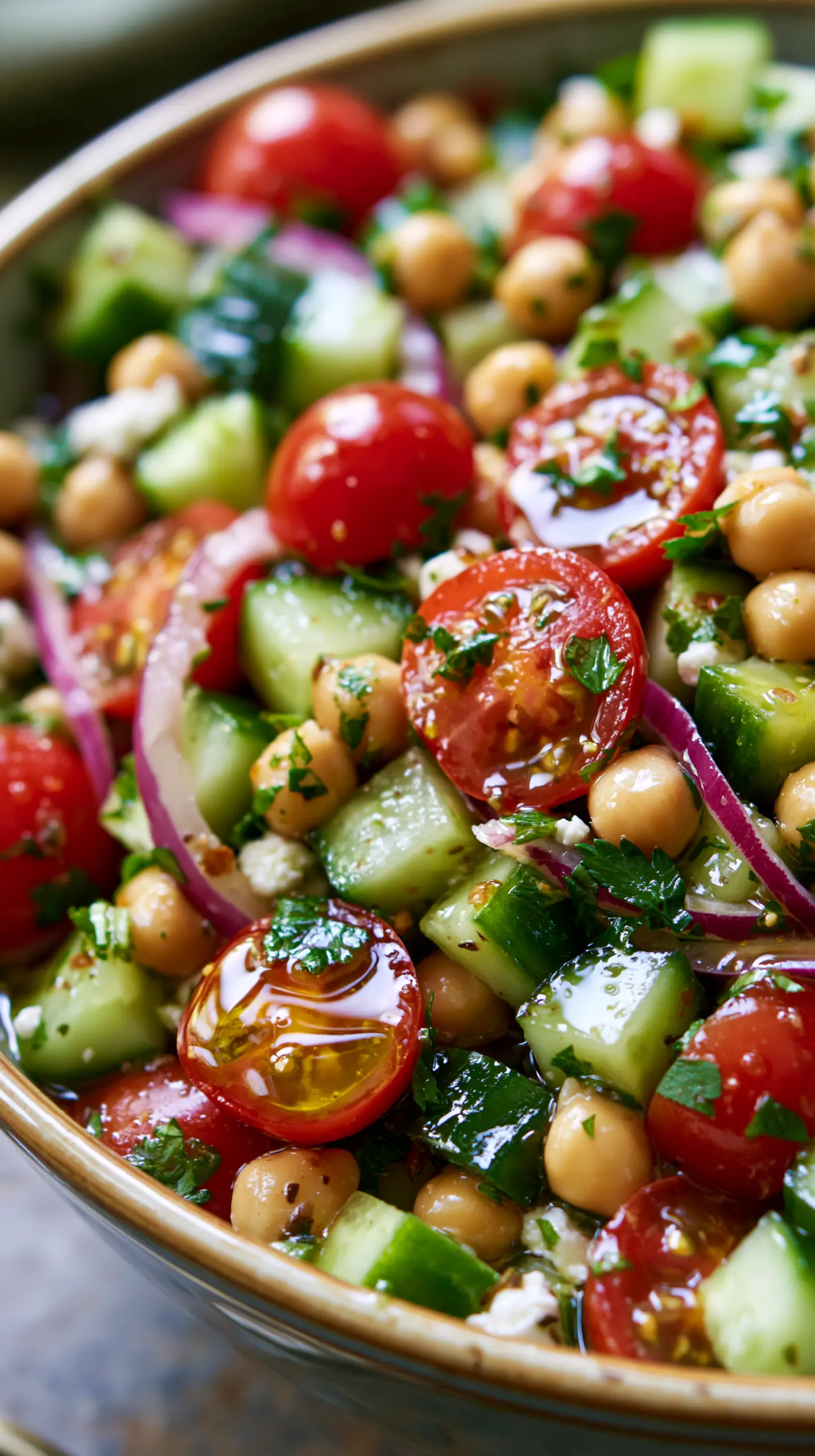 Mediterranean Chickpea Salad Serving suggestion for Mediterranean Chickpea Salad — Mediterranean Chickpea Salad