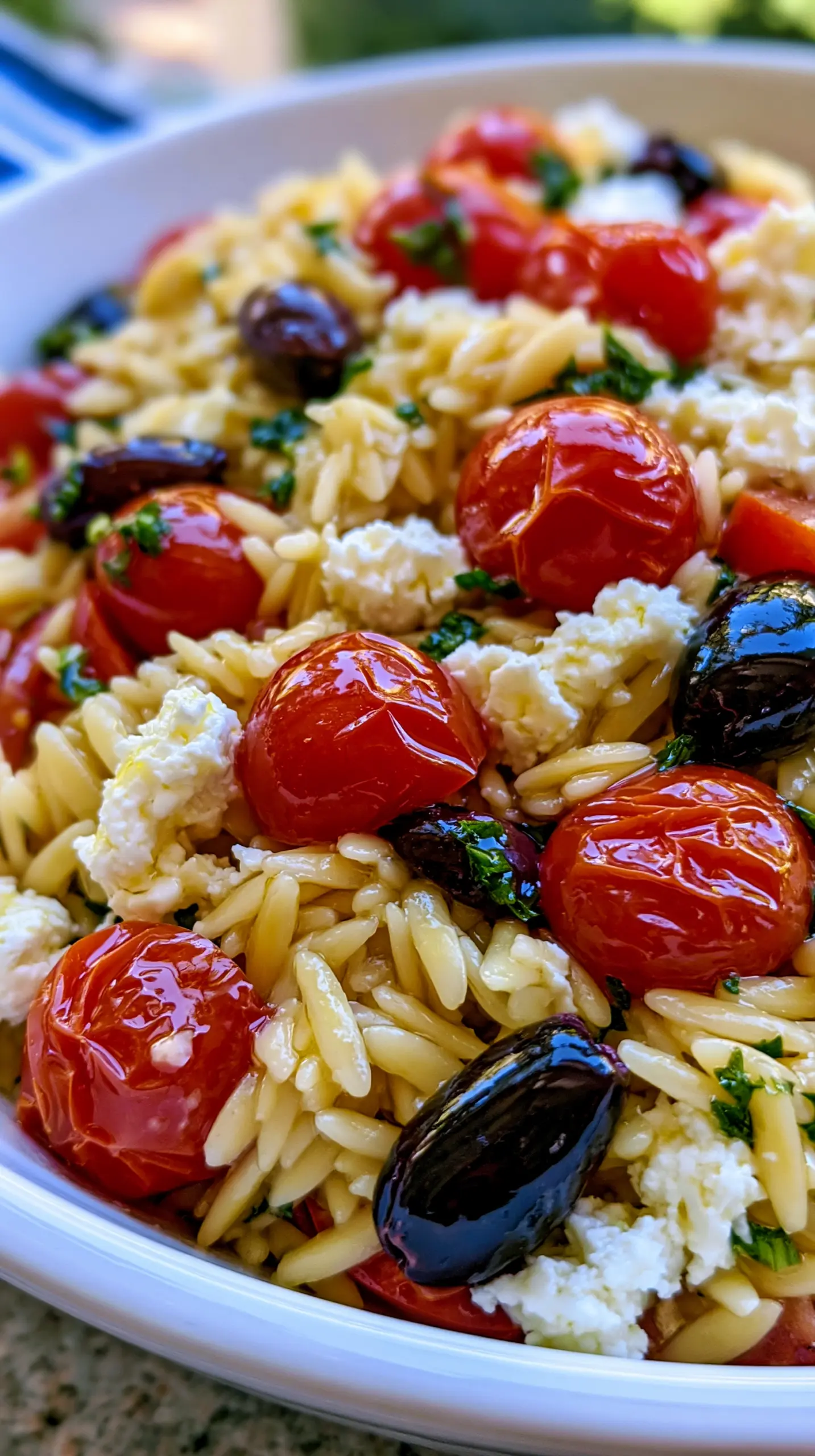 Mediterranean Orzo Pasta Salad with Feta Step-by-step preparation of Mediterranean Orzo Pasta Salad with Feta (Mediterranean orzo pasta salad)