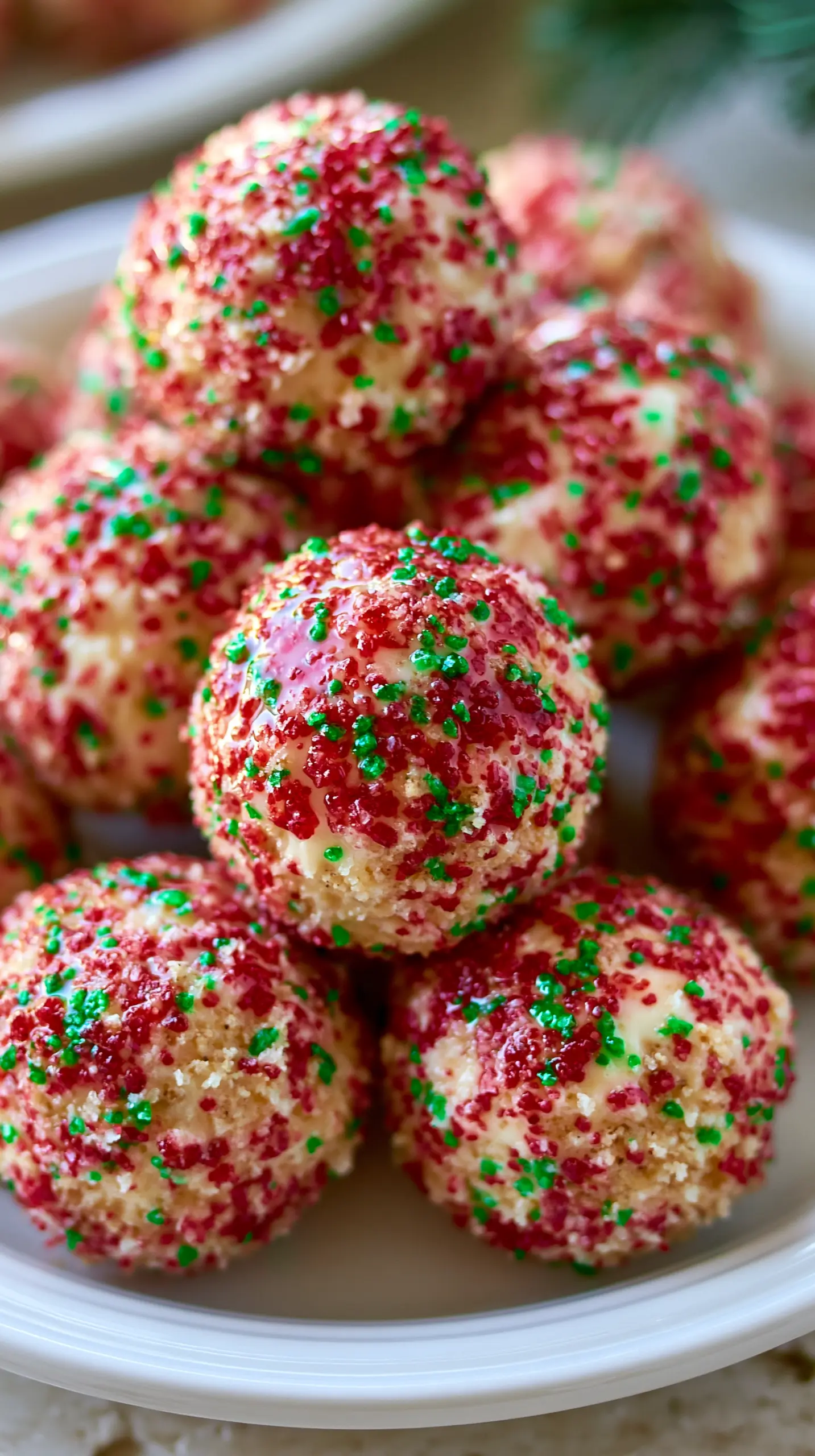 No bake Christmas Cheesecake Bites Serving suggestion for No bake Christmas Cheesecake Bites — no bake Christmas cheesecake bites