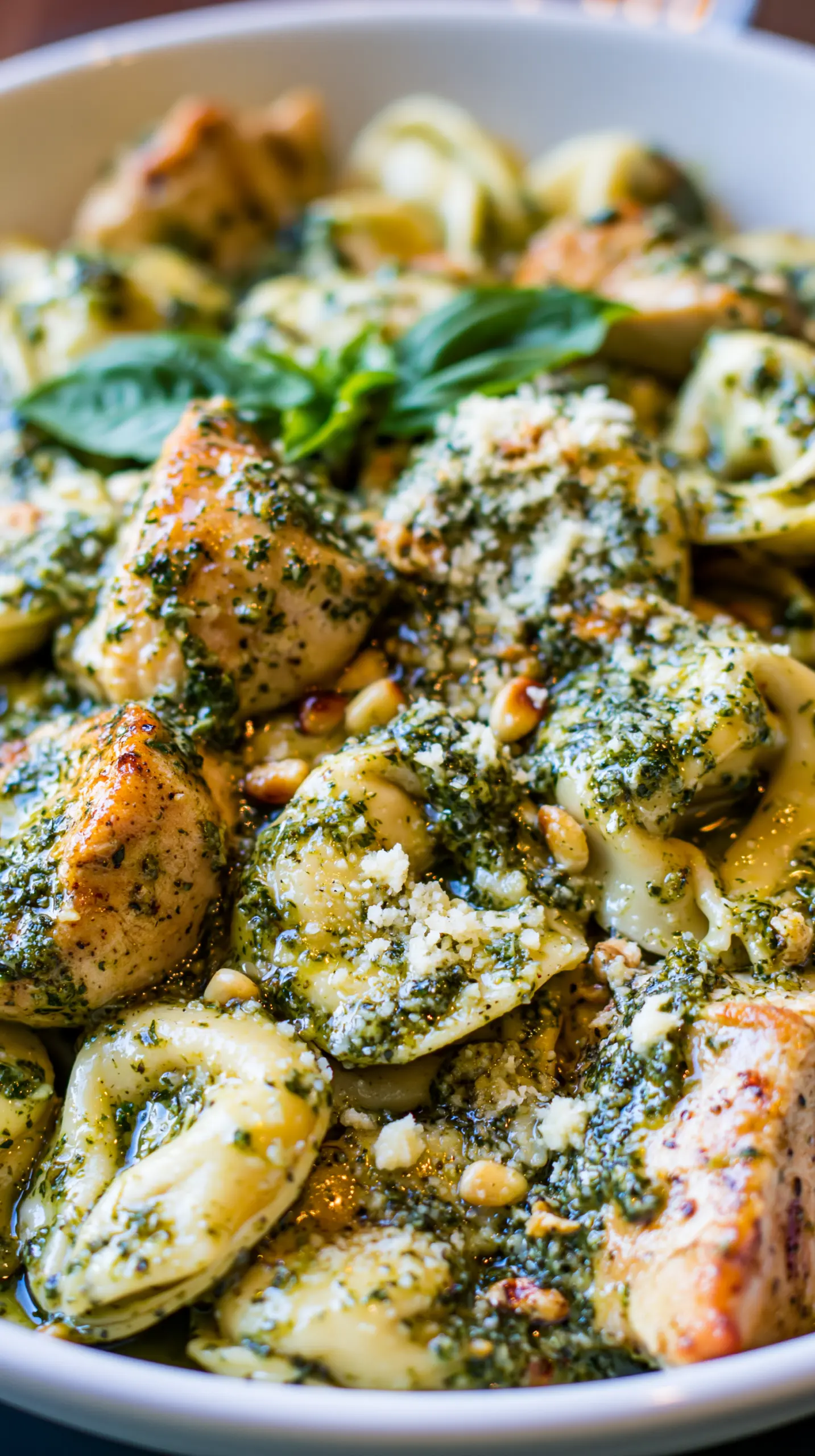 Step-by-step preparation of Pesto Chicken with Tortellini (Pesto Chicken with Tortellini)