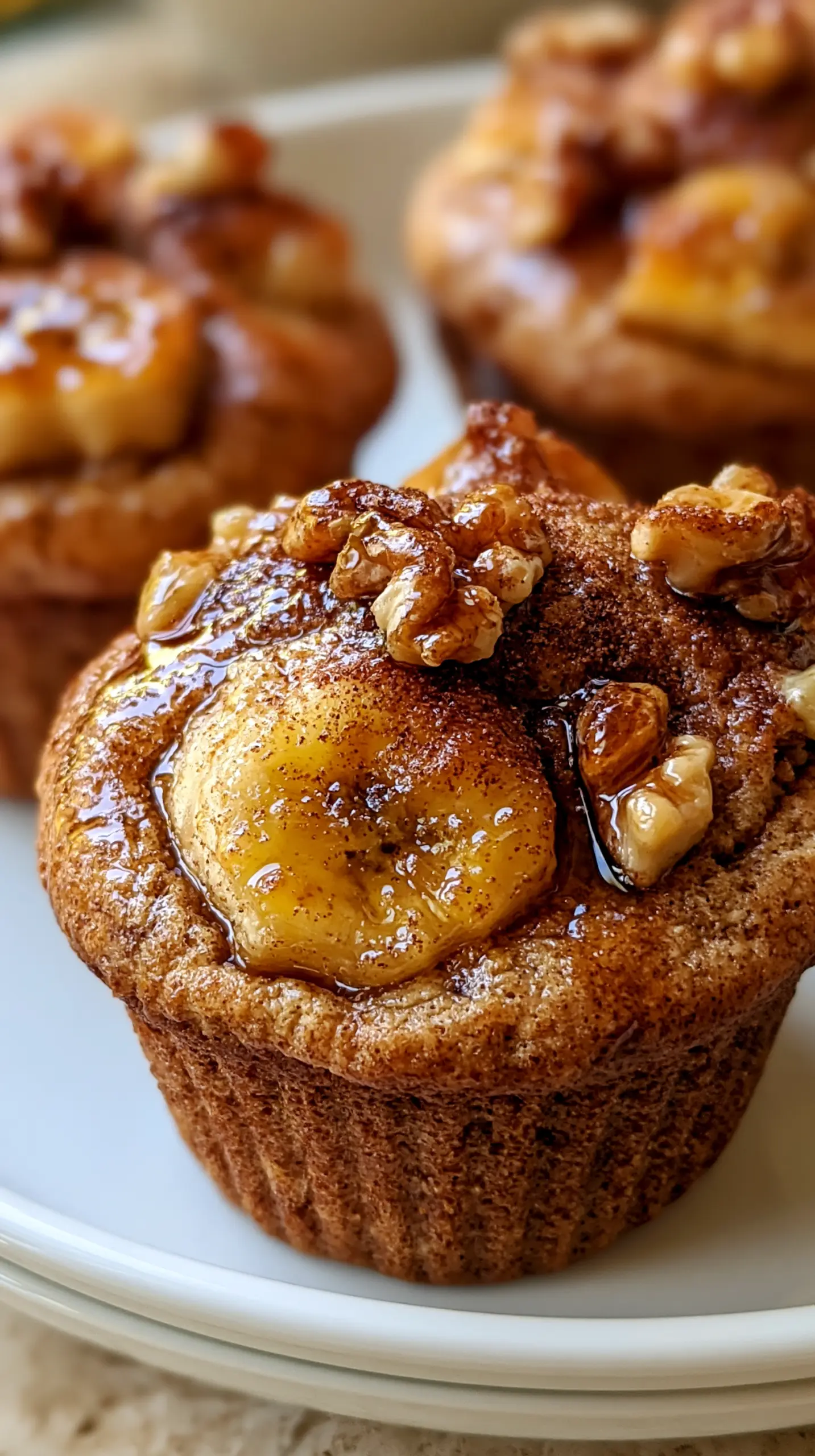 Serving suggestion for Protein Banana Muffins — protein banana muffins