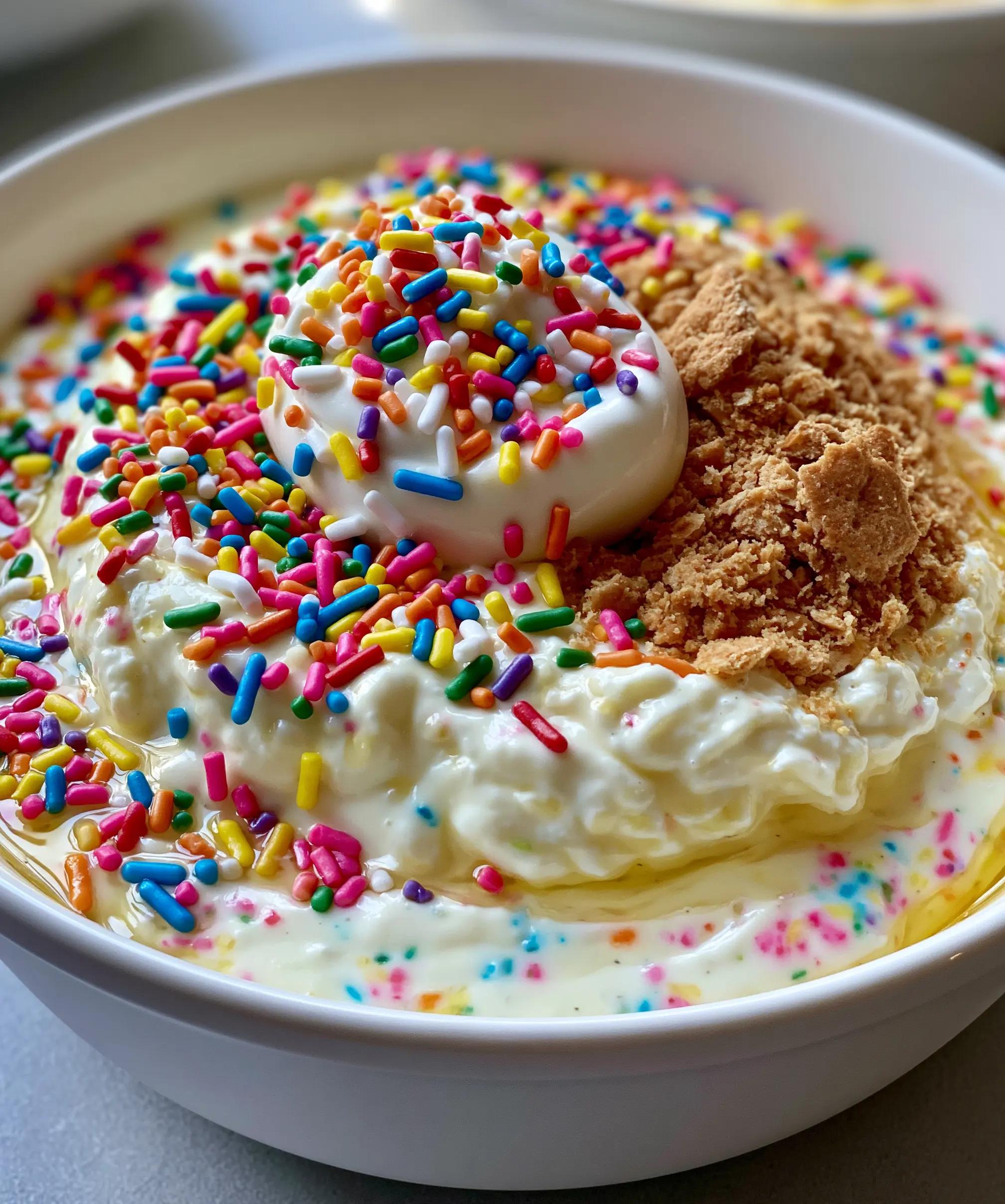 Protein-Packed Dunkaroo Dip — homemade protein-packed dunkaroo dip recipe