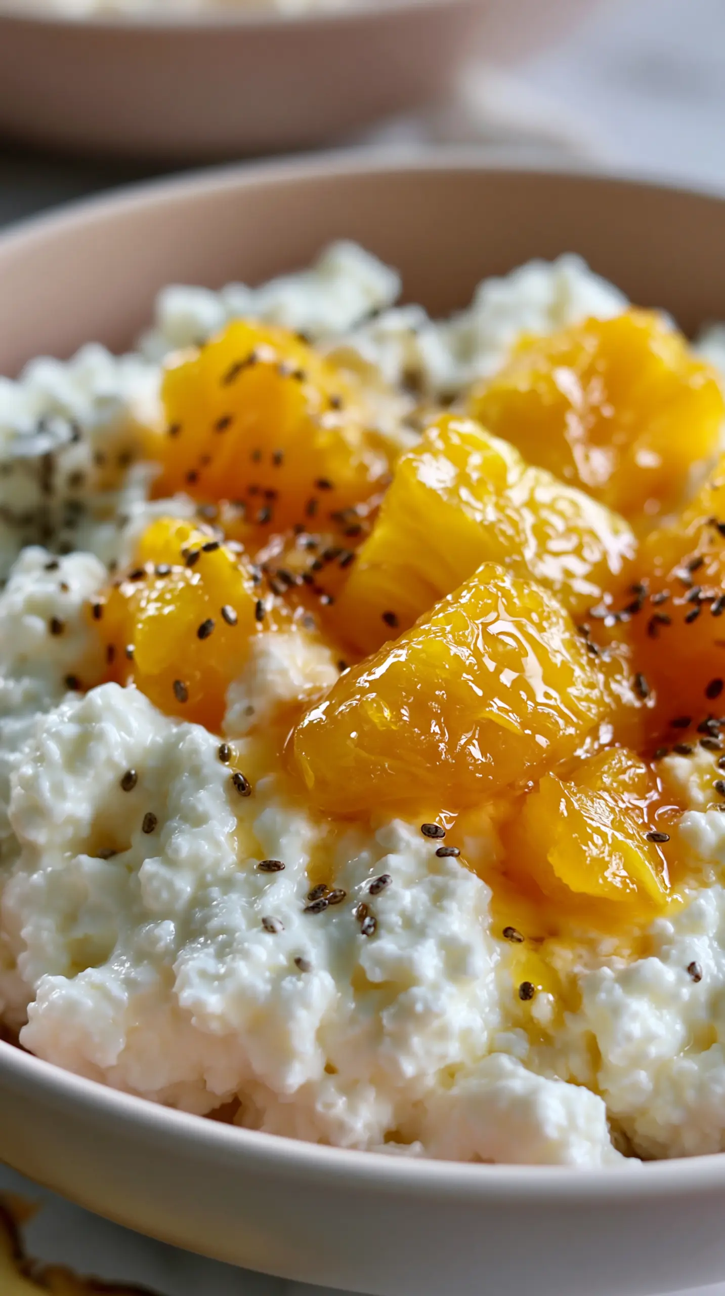 Step-by-step preparation of Quick High Protein Cottage Cheese and Pineapple Bowls (high protein cottage cheese bowl)