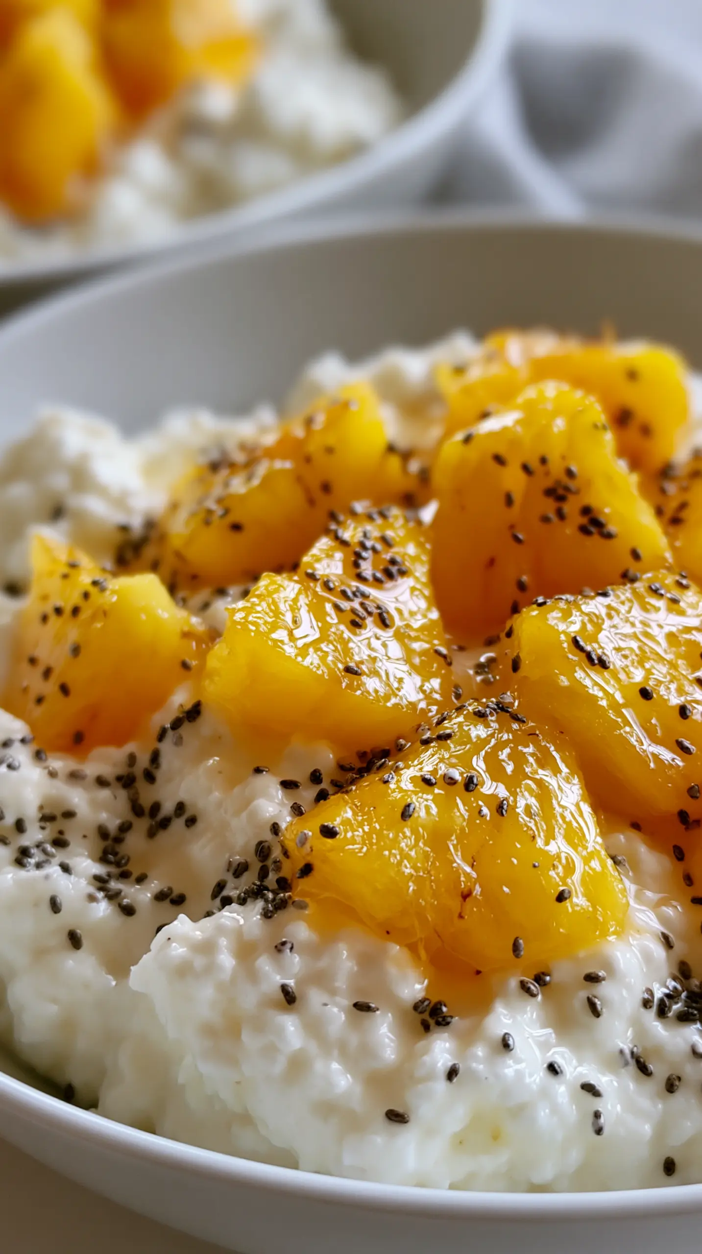 Serving suggestion for Quick High Protein Cottage Cheese and Pineapple Bowls — high protein cottage cheese bowl