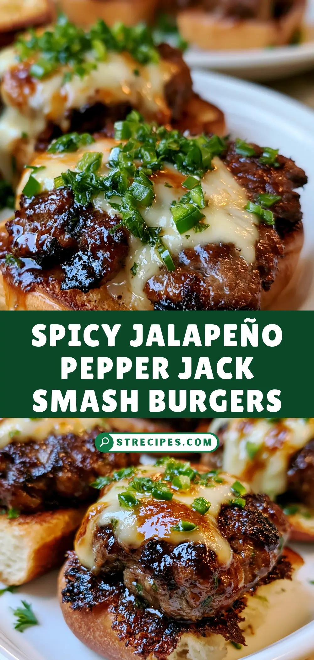 Spicy Jalapeño Pepper Jack Smash Burgers Spicy Jalapeño Pepper Jack Smash Burgers — homemade jalapeño pepper jack smash burger recipe