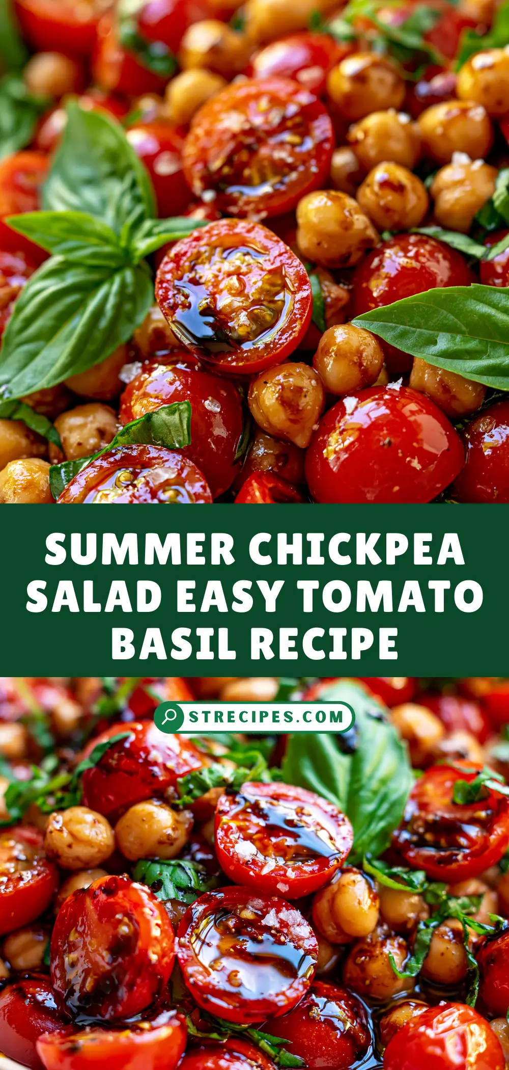 Summer Chickpea Salad Easy Tomato Basil Recipe Summer Chickpea Salad Easy Tomato Basil Recipe — homemade summer chickpea salad recipe