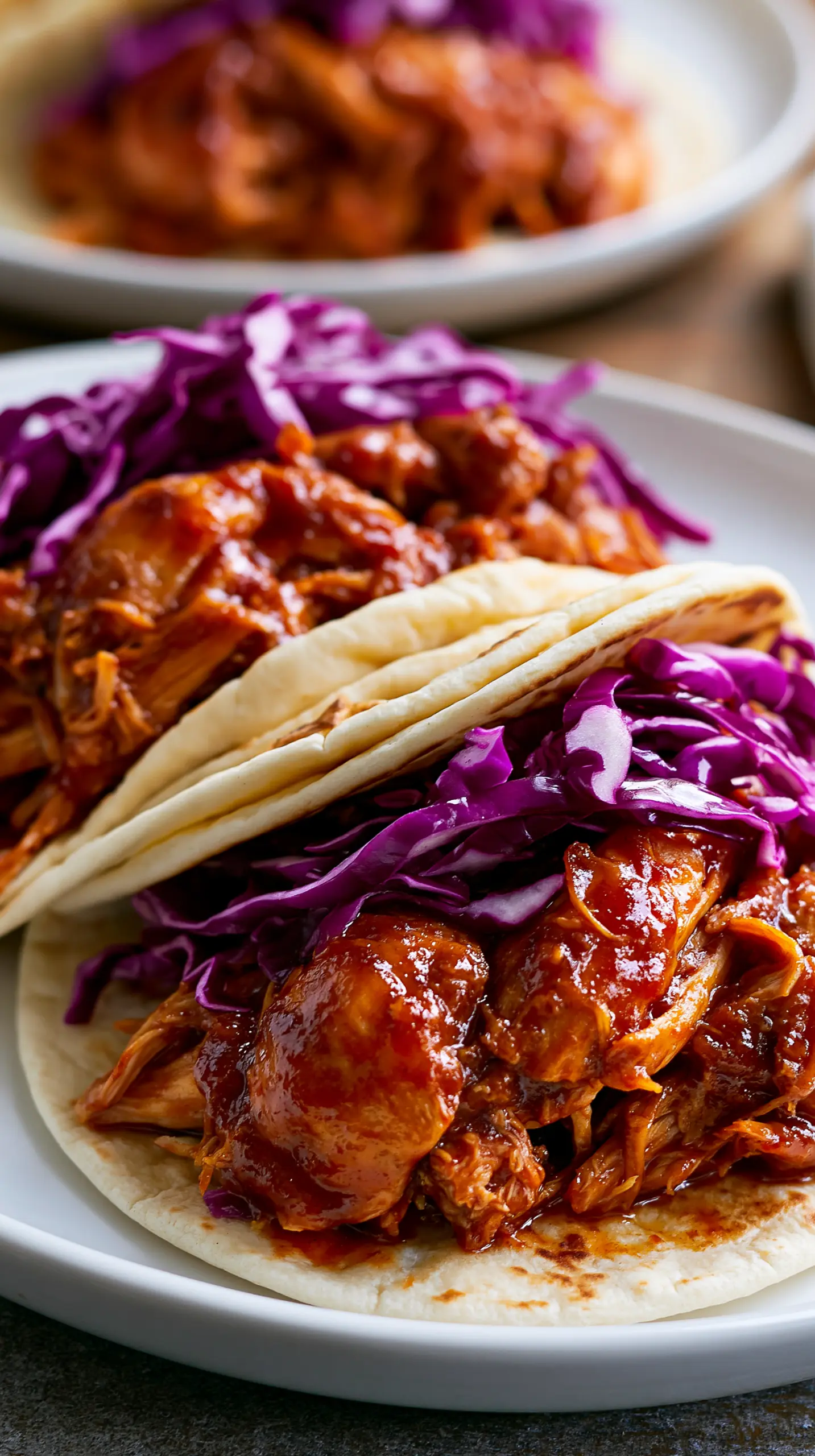 Step-by-step preparation of Sweet and Spicy BBQ Pulled Chicken Tacos (BBQ pulled chicken tacos)