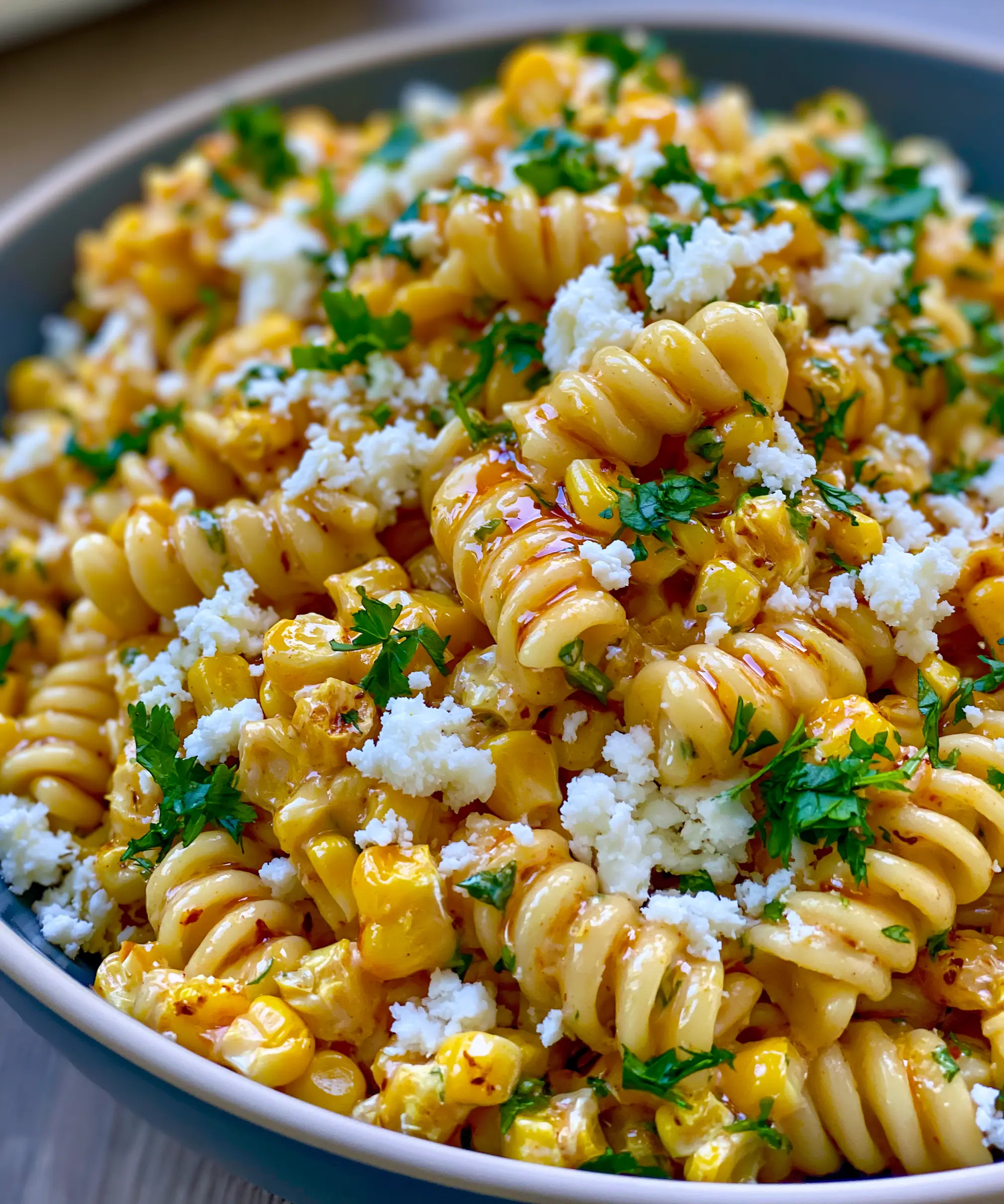 This Mexican Street Corn Pasta Salad — homemade Mexican street corn pasta salad recipe