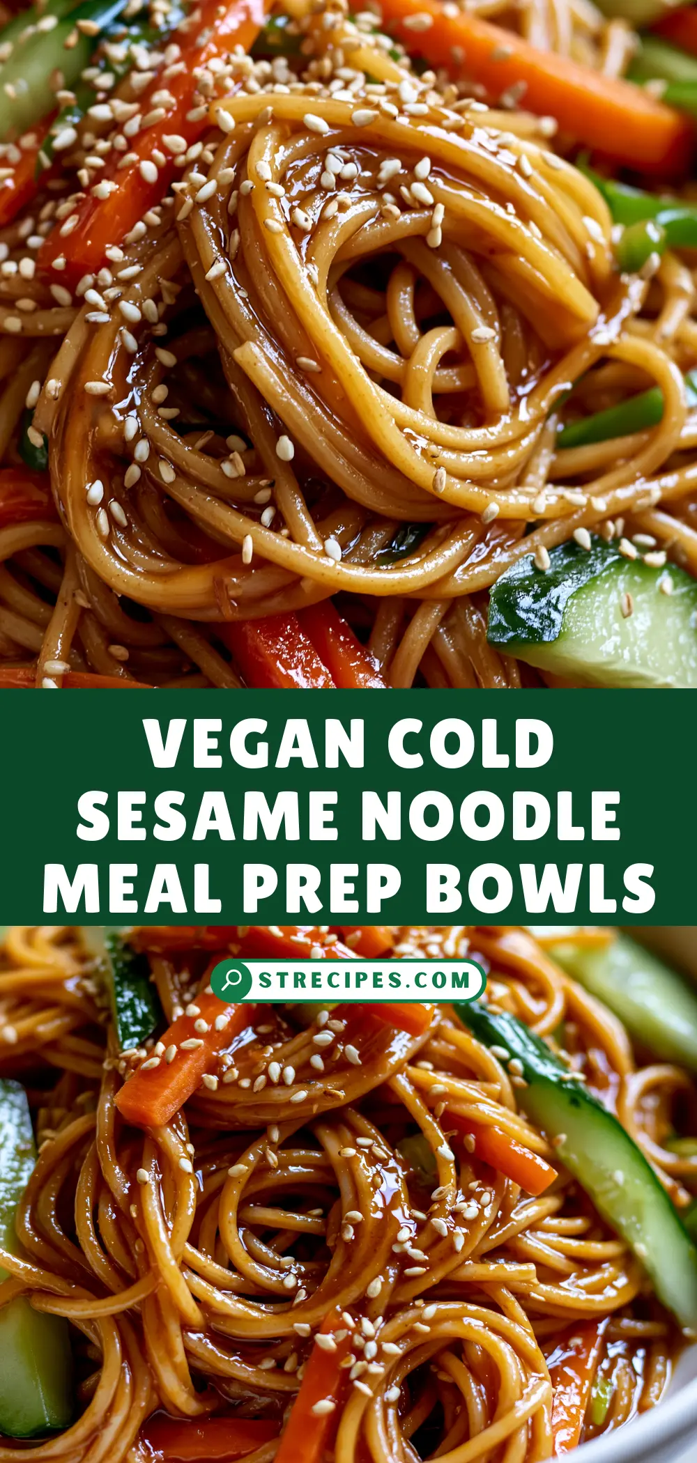 Vegan Cold Sesame Noodle Meal Prep Bowls Vegan Cold Sesame Noodle Meal Prep Bowls — homemade vegan cold sesame noodles recipe
