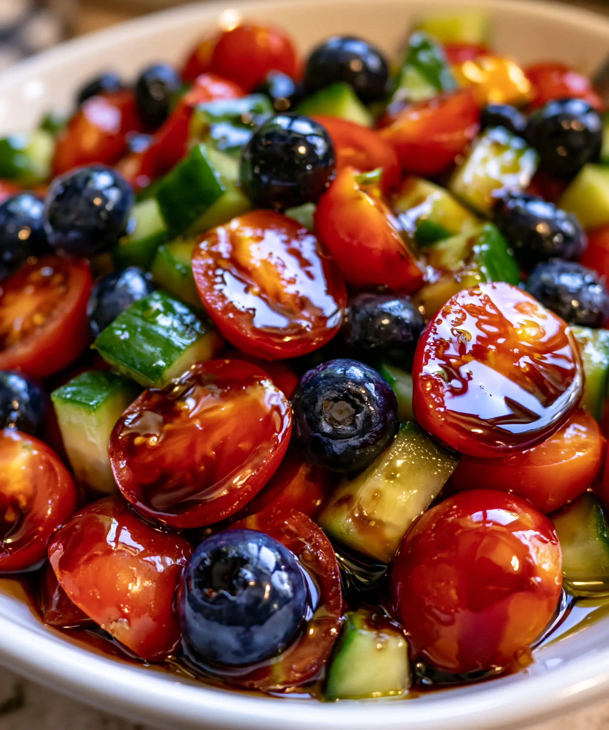 Your New Favorite Summer Salad — homemade blueberry cucumber salad recipe