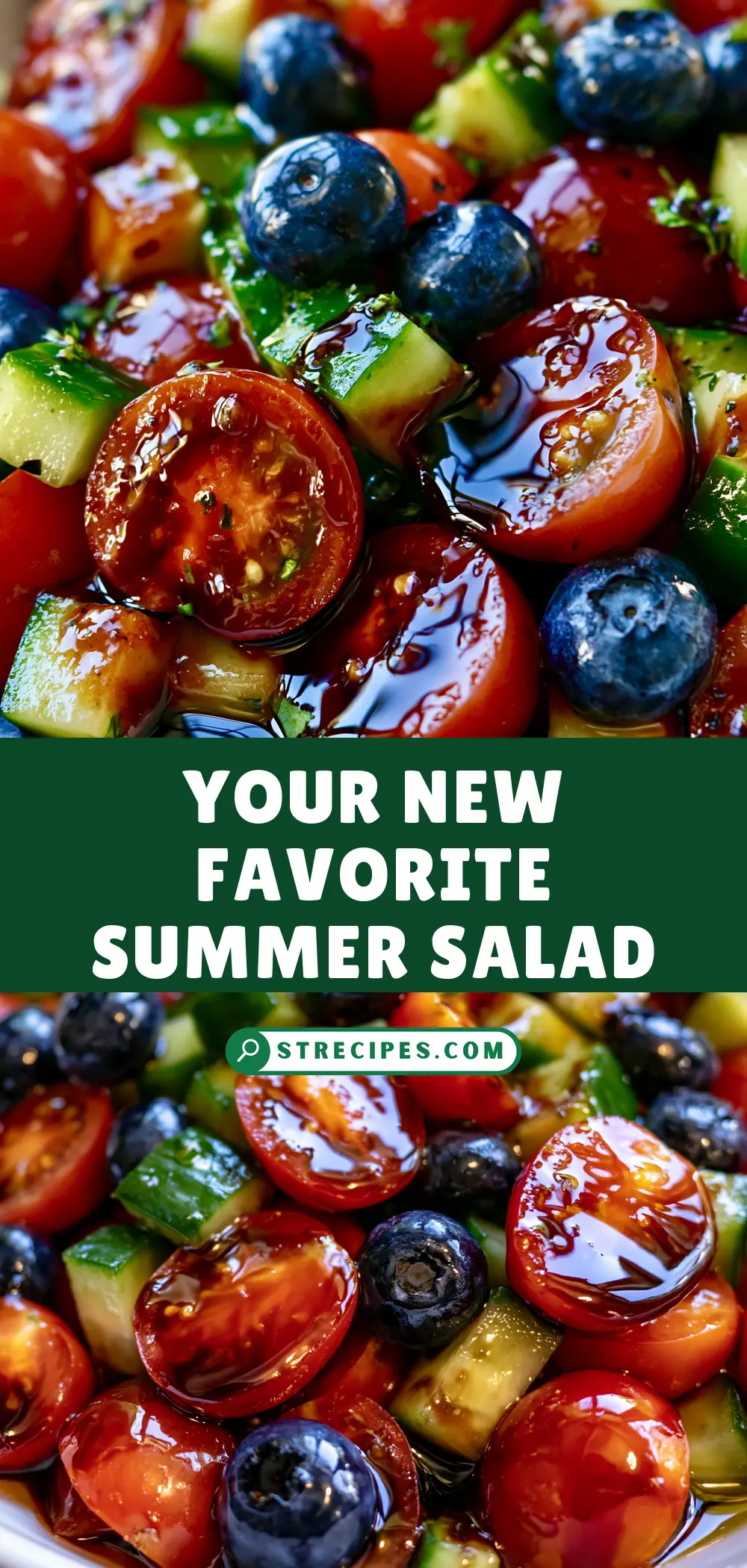 Your New Favorite Summer Salad — homemade blueberry cucumber salad recipe