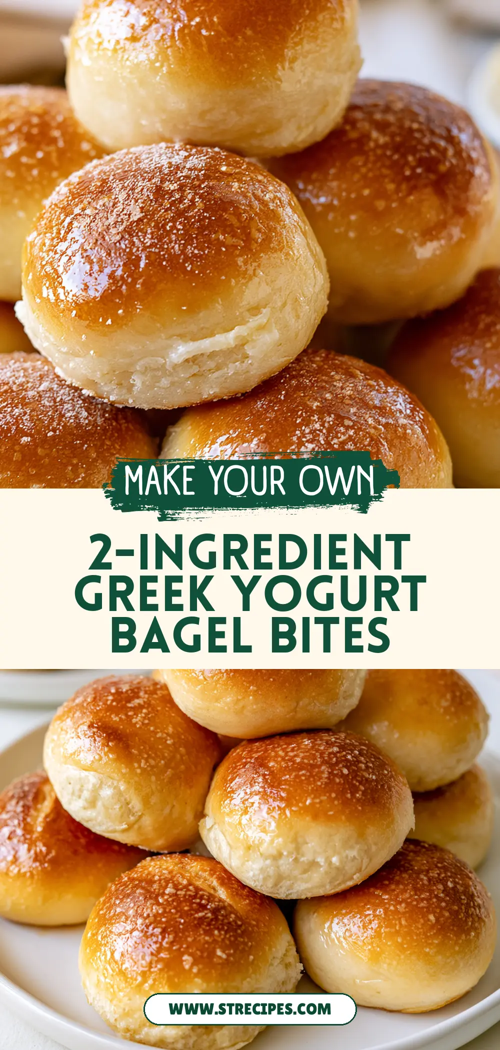 2-Ingredient Greek Yogurt Bagel Bites 2-Ingredient Greek Yogurt Bagel Bites — homemade 2-ingredient Greek yogurt bagel bites recipe