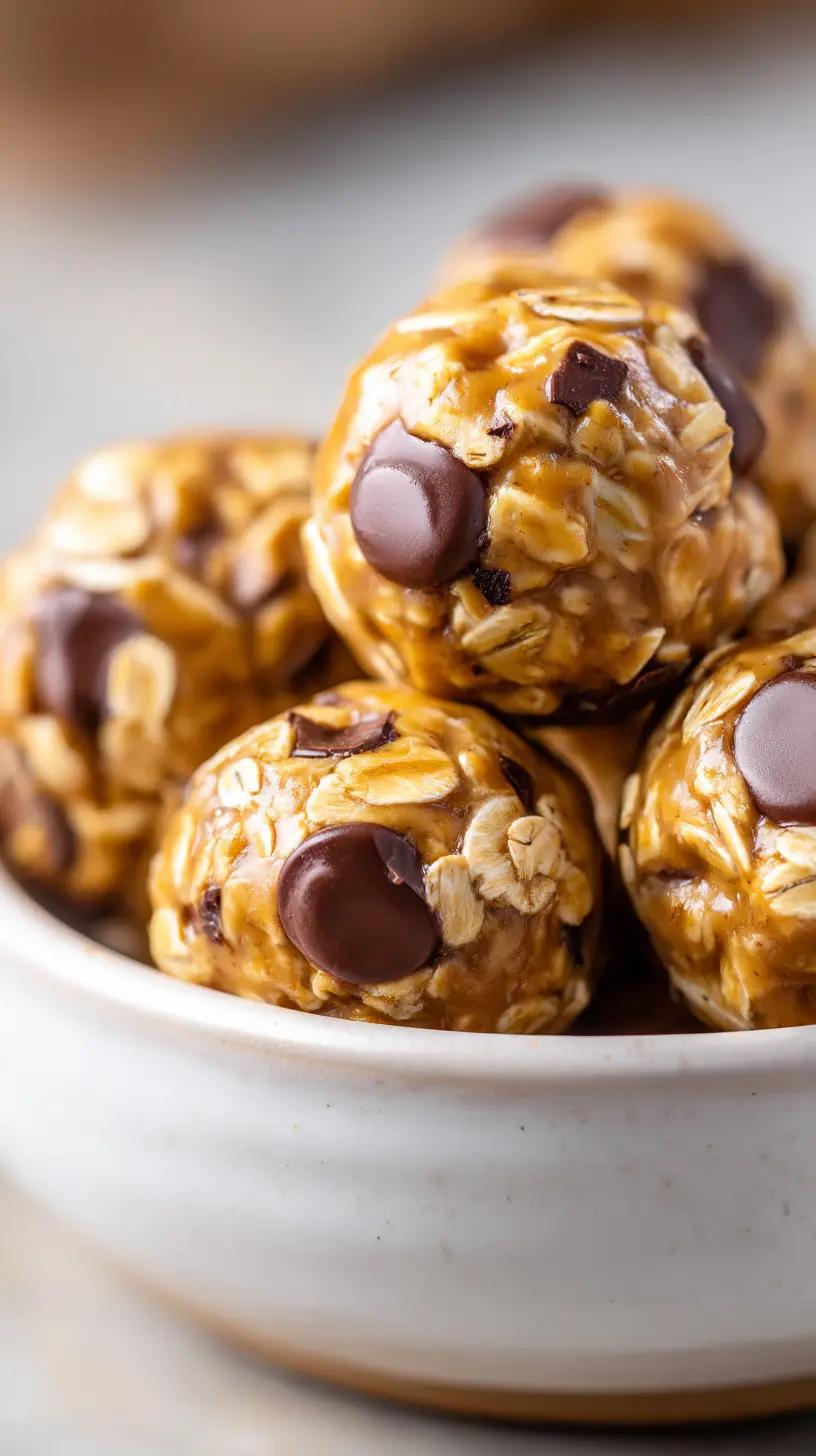 Serving suggestion for Almond Butter Banana Protein Bites — almond butter banana protein bites