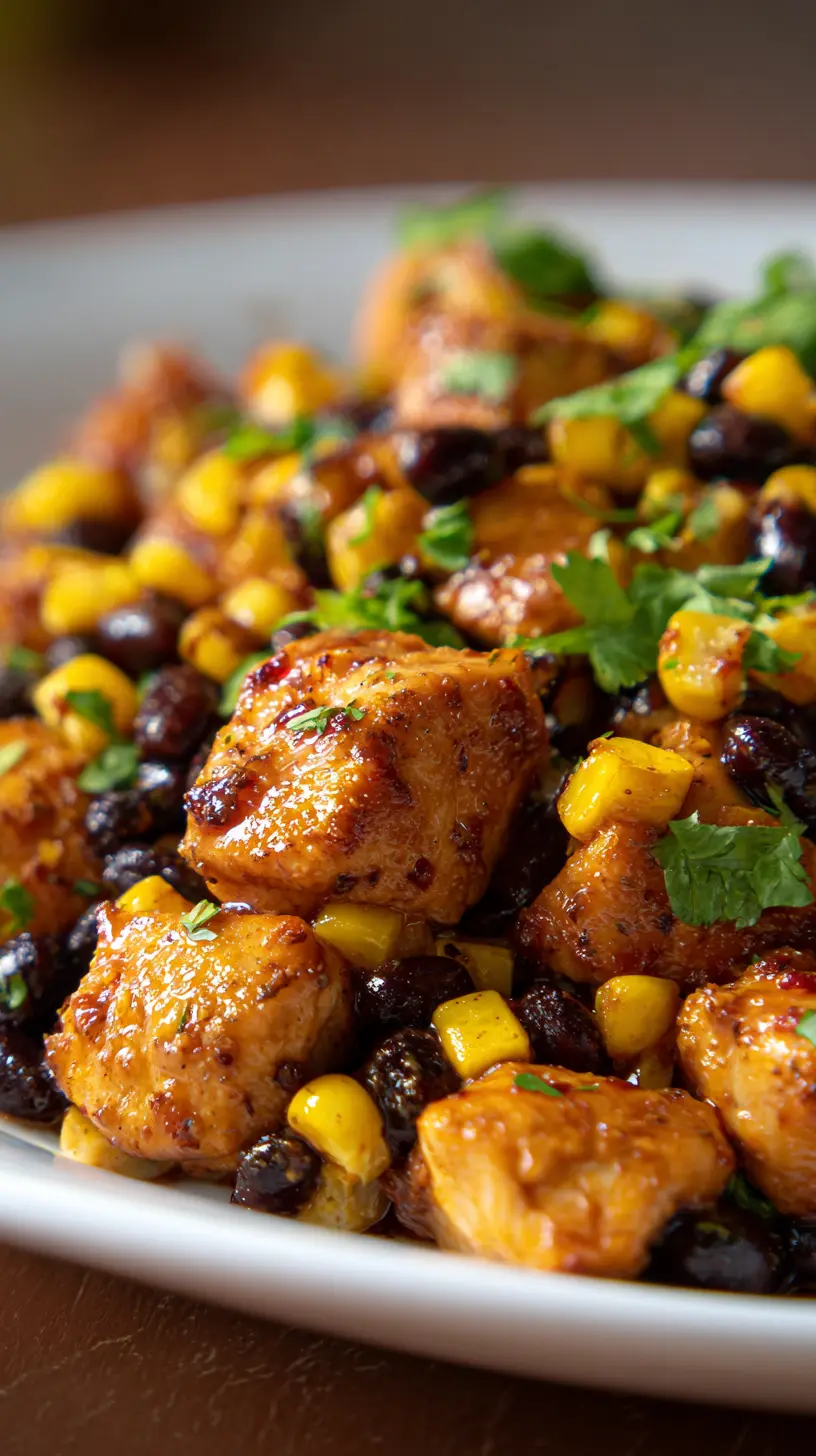 Black Bean Corn & Chicken Skillet Step-by-step preparation of Black Bean Corn & Chicken Skillet (Black Bean Corn & Chicken Skillet)