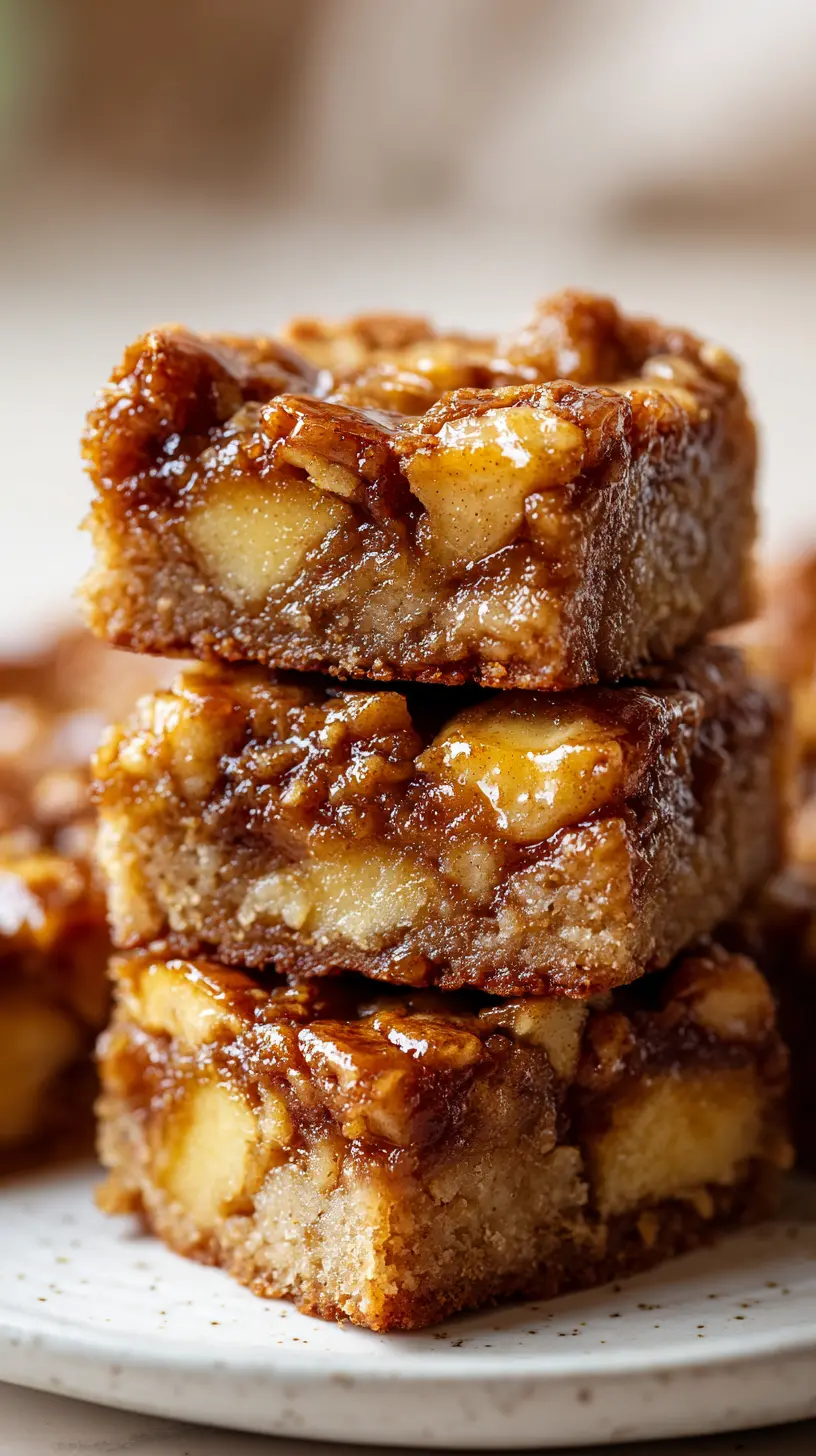 Brown Butter Apple Blondies Serving suggestion for Brown Butter Apple Blondies — brown butter apple blondies