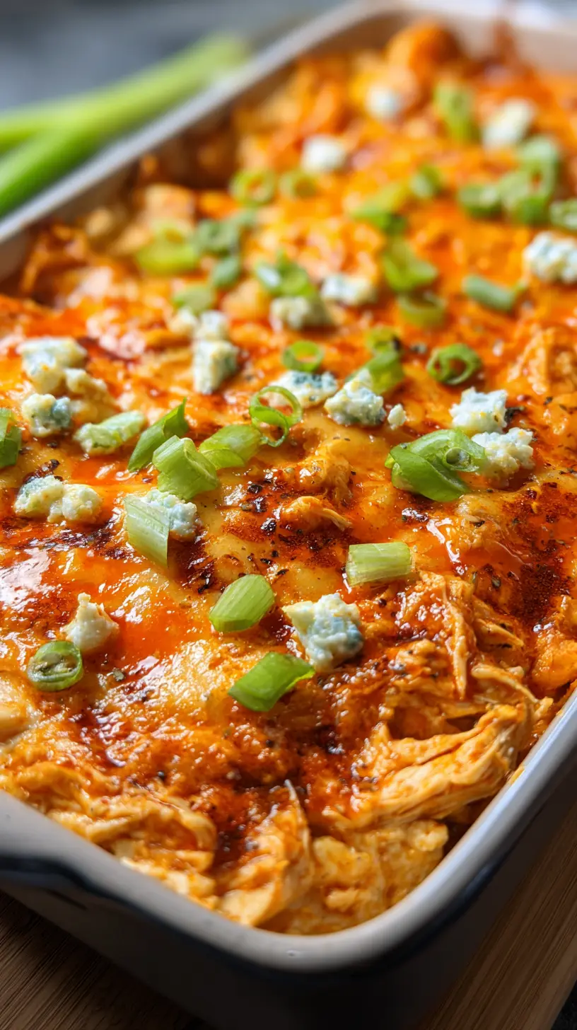 Buffalo Chicken Cheese Bake Step-by-step preparation of Buffalo Chicken Cheese Bake (Buffalo Chicken Cheese Bake)