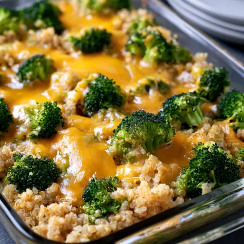 Cheesy Vegetable Quinoa Bake — homemade Cheesy Vegetable Quinoa Bake recipe