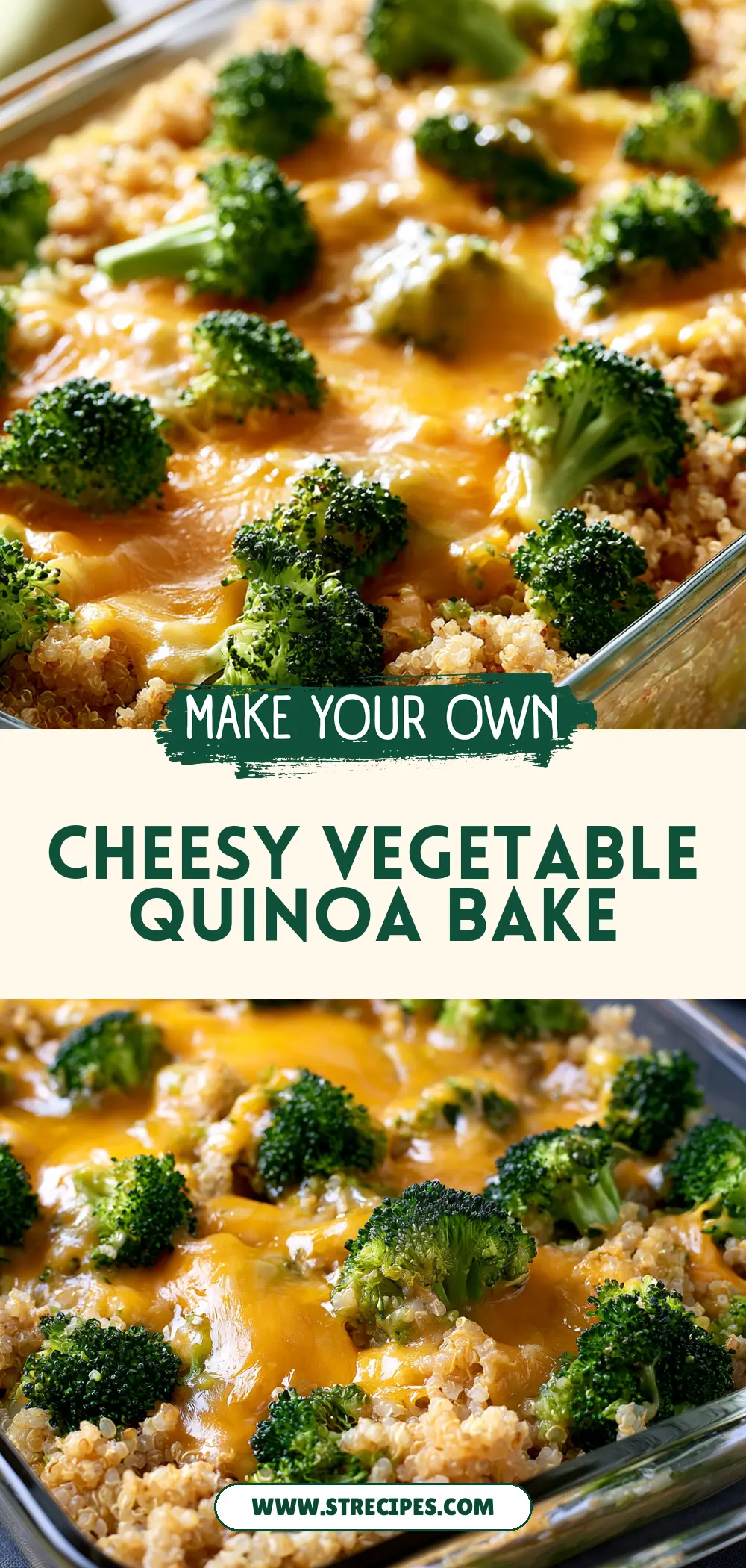 Cheesy Vegetable Quinoa Bake — homemade Cheesy Vegetable Quinoa Bake recipe