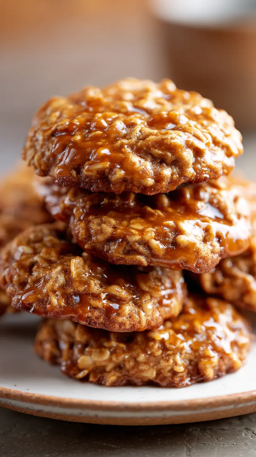 Cinnamon Brown Butter Oatmeal Cookies Serving suggestion for Cinnamon Brown Butter Oatmeal Cookies — brown butter oatmeal cookies