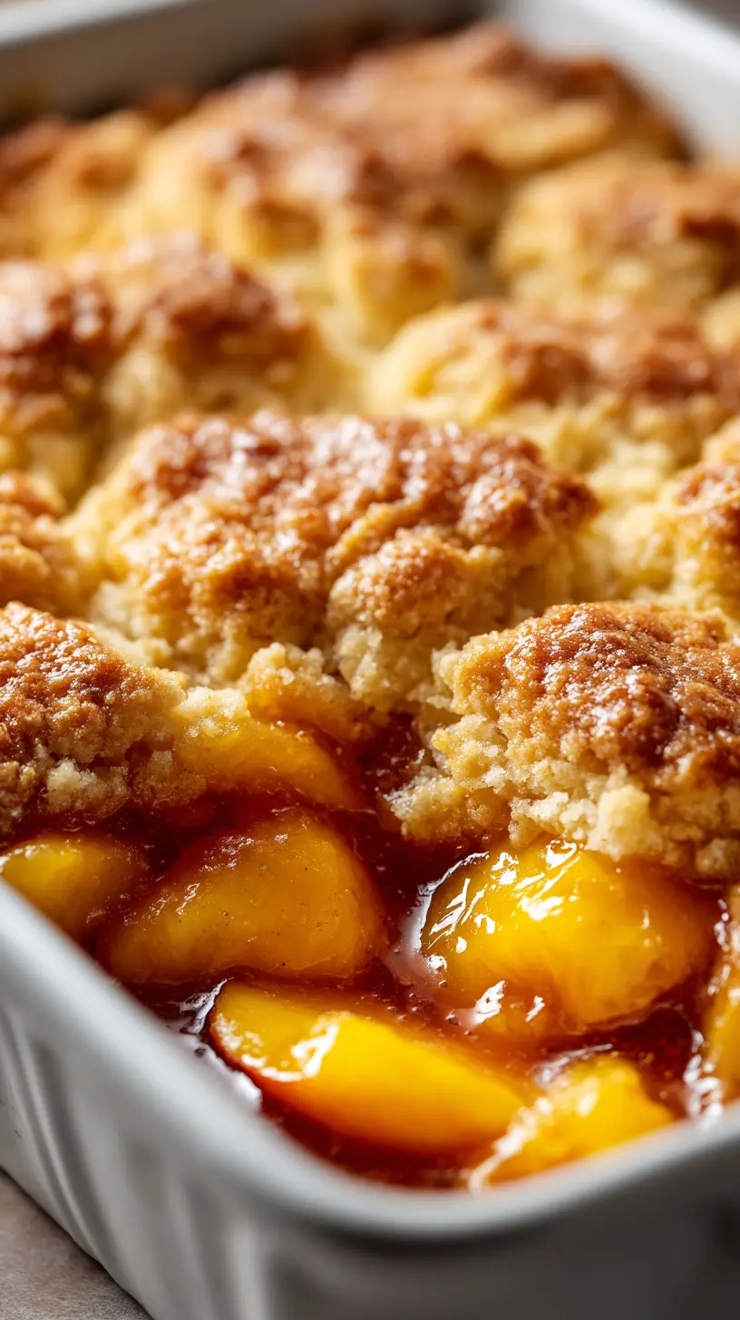 Classic Peach Cobbler Step-by-step preparation of Classic Peach Cobbler (classic peach cobbler)