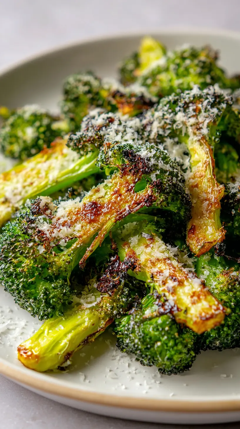 Crispy Smashed Broccoli with Parmesan Step-by-step preparation of Crispy Smashed Broccoli with Parmesan (smashed broccoli)