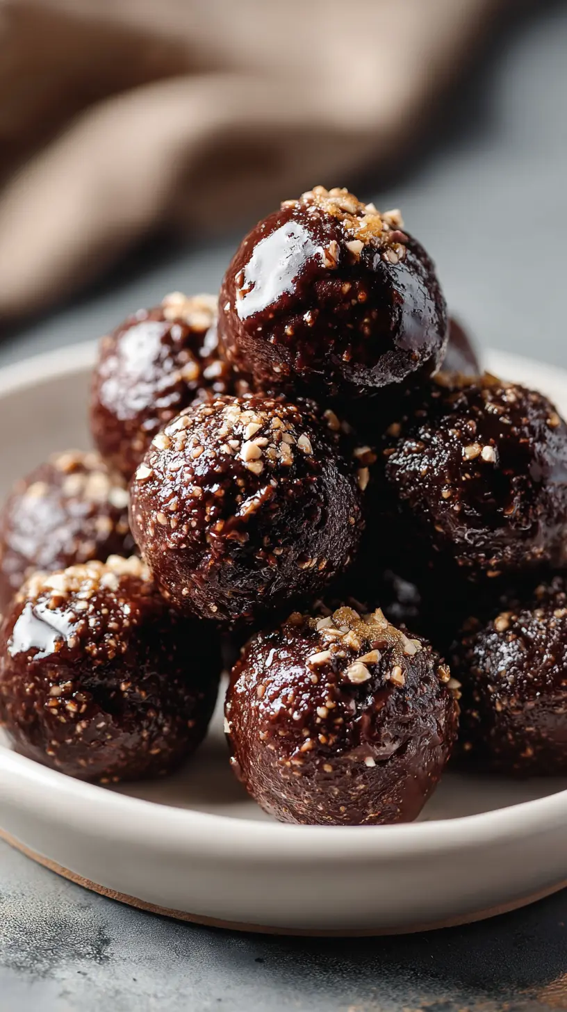 Dark Chocolate Almond Protein Balls Step-by-step preparation of Dark Chocolate Almond Protein Balls (Dark Chocolate Almond Protein Balls)