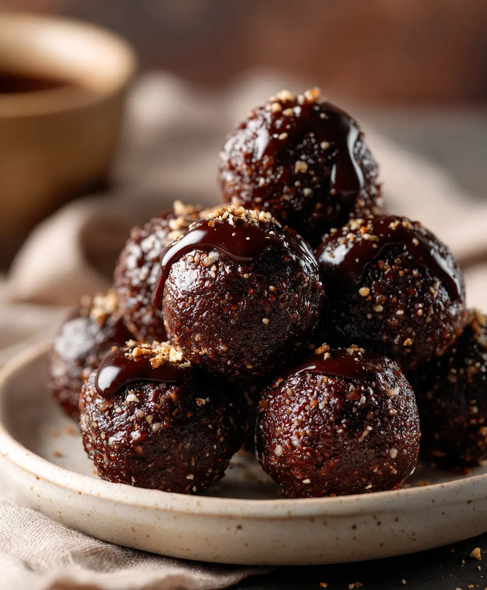 Dark Chocolate Almond Protein Balls — homemade Dark Chocolate Almond Protein Balls recipe