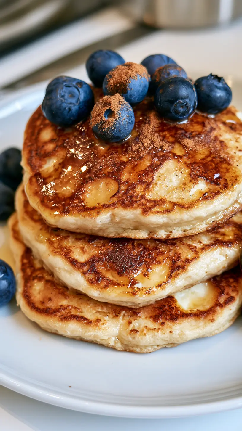 Serving suggestion for High-Protein Cottage Cheese Pancakes — high-protein cottage cheese pancakes