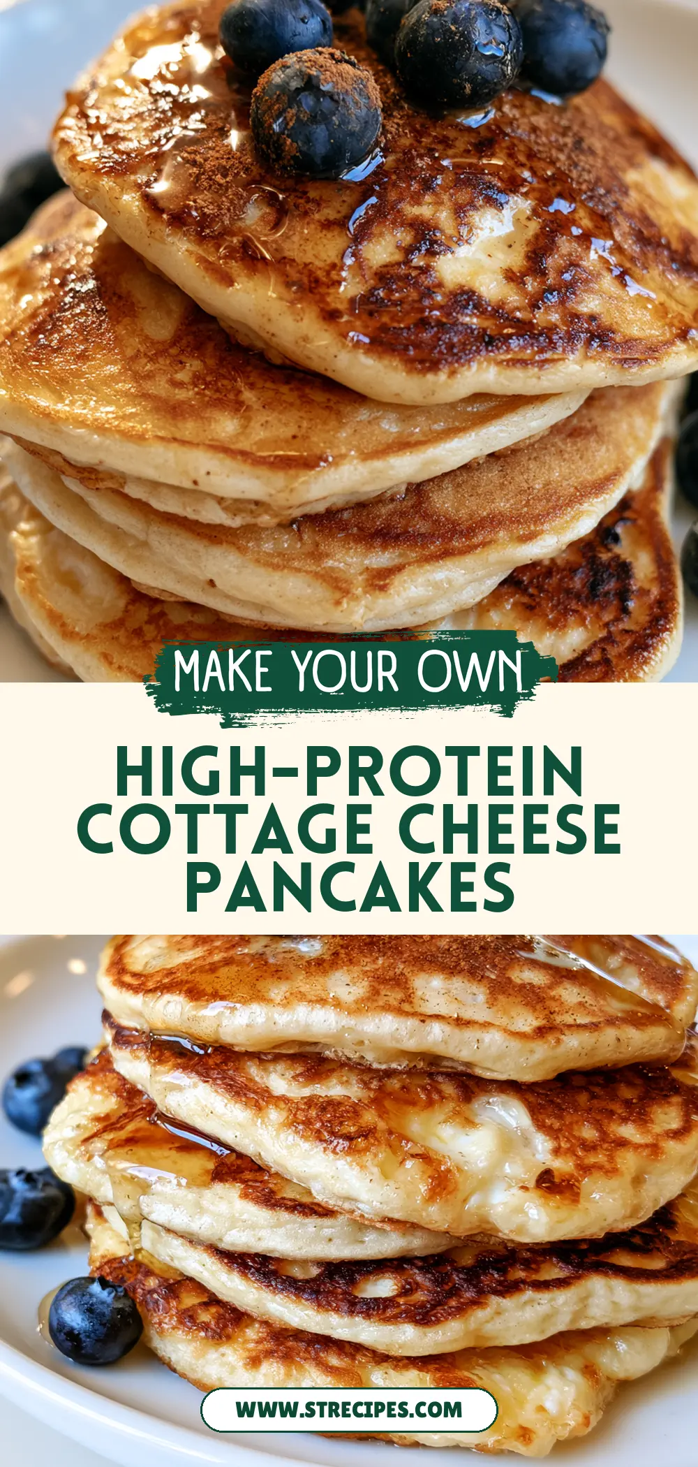 High-Protein Cottage Cheese Pancakes — homemade high-protein cottage cheese pancakes recipe