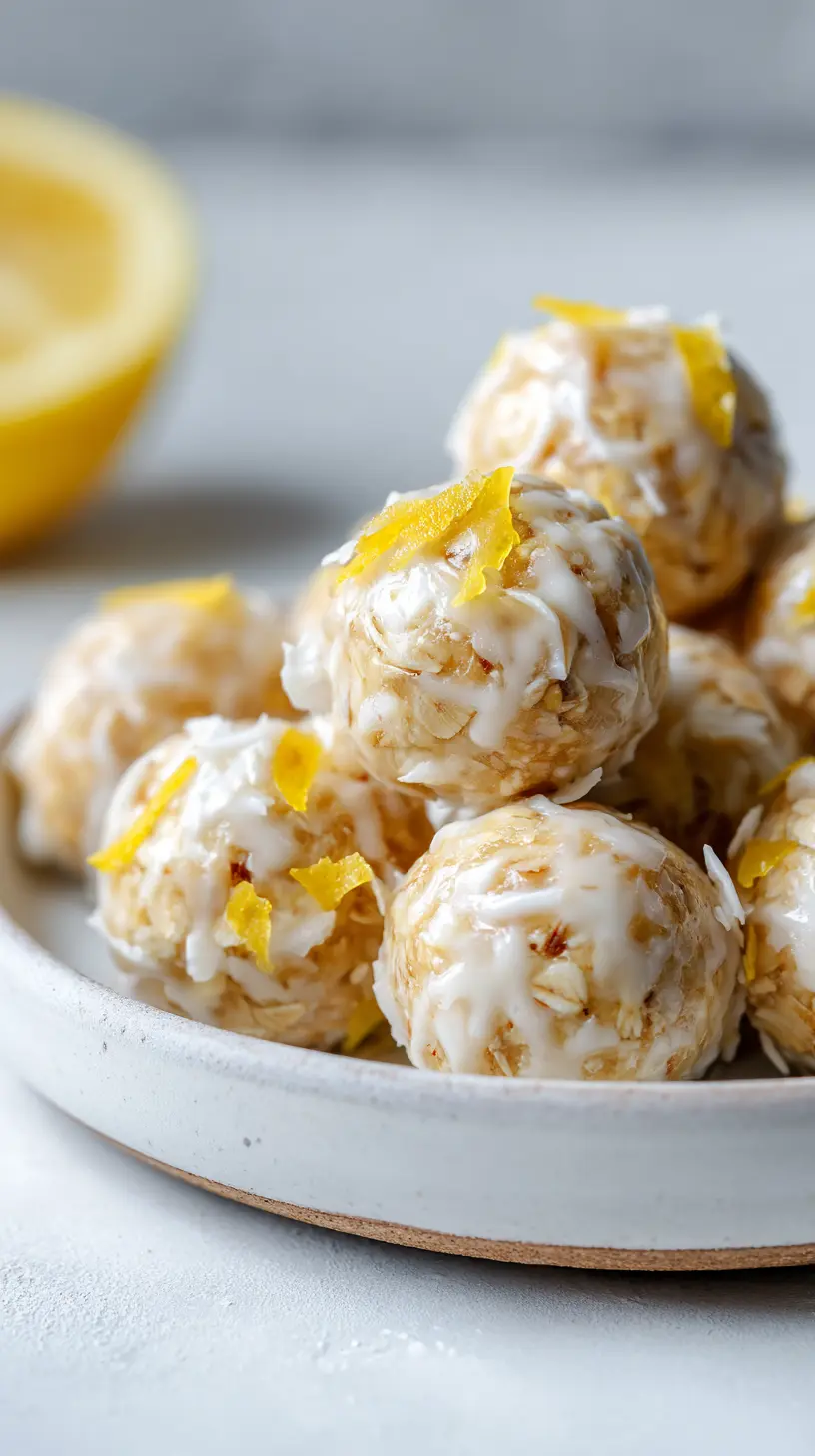 Lemon Coconut Protein Bites Step-by-step preparation of Lemon Coconut Protein Bites (lemon coconut protein bites)