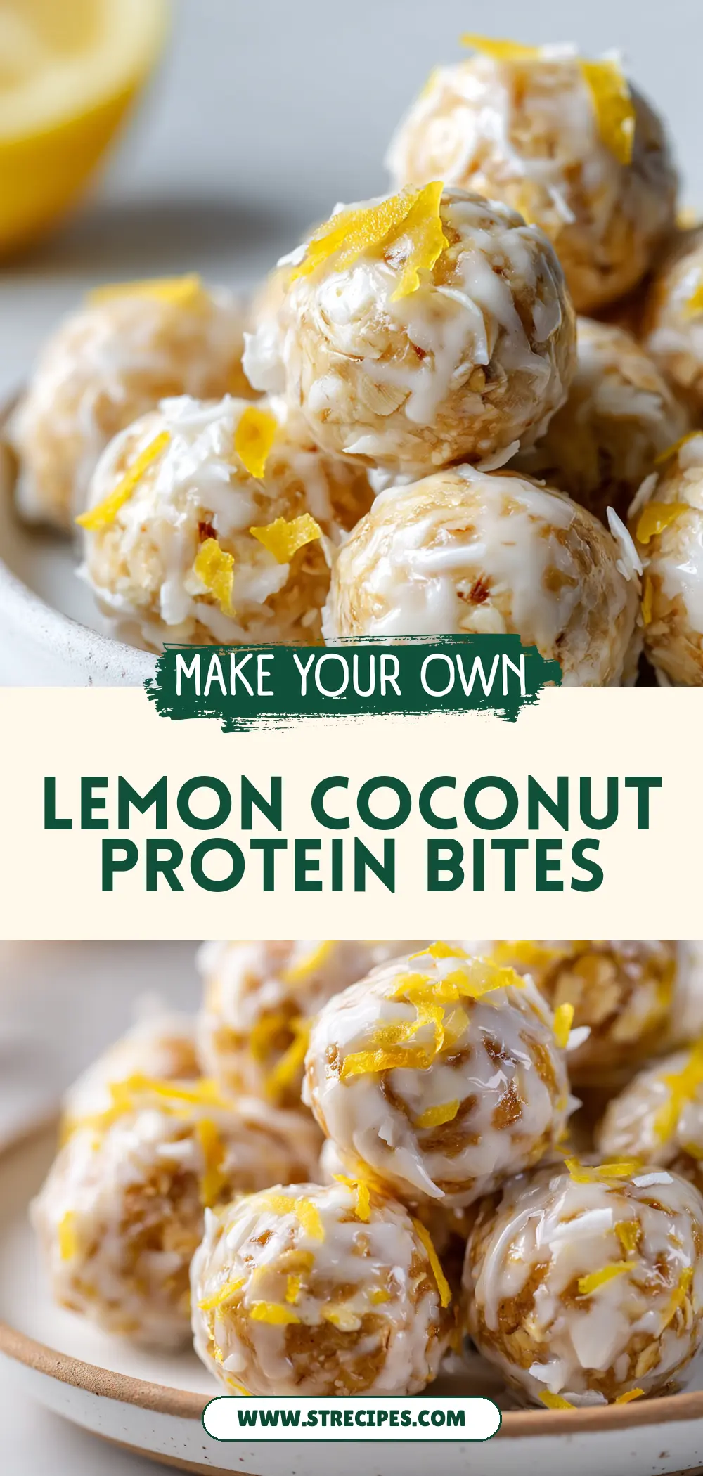 Lemon Coconut Protein Bites Lemon Coconut Protein Bites — homemade lemon coconut protein bites recipe