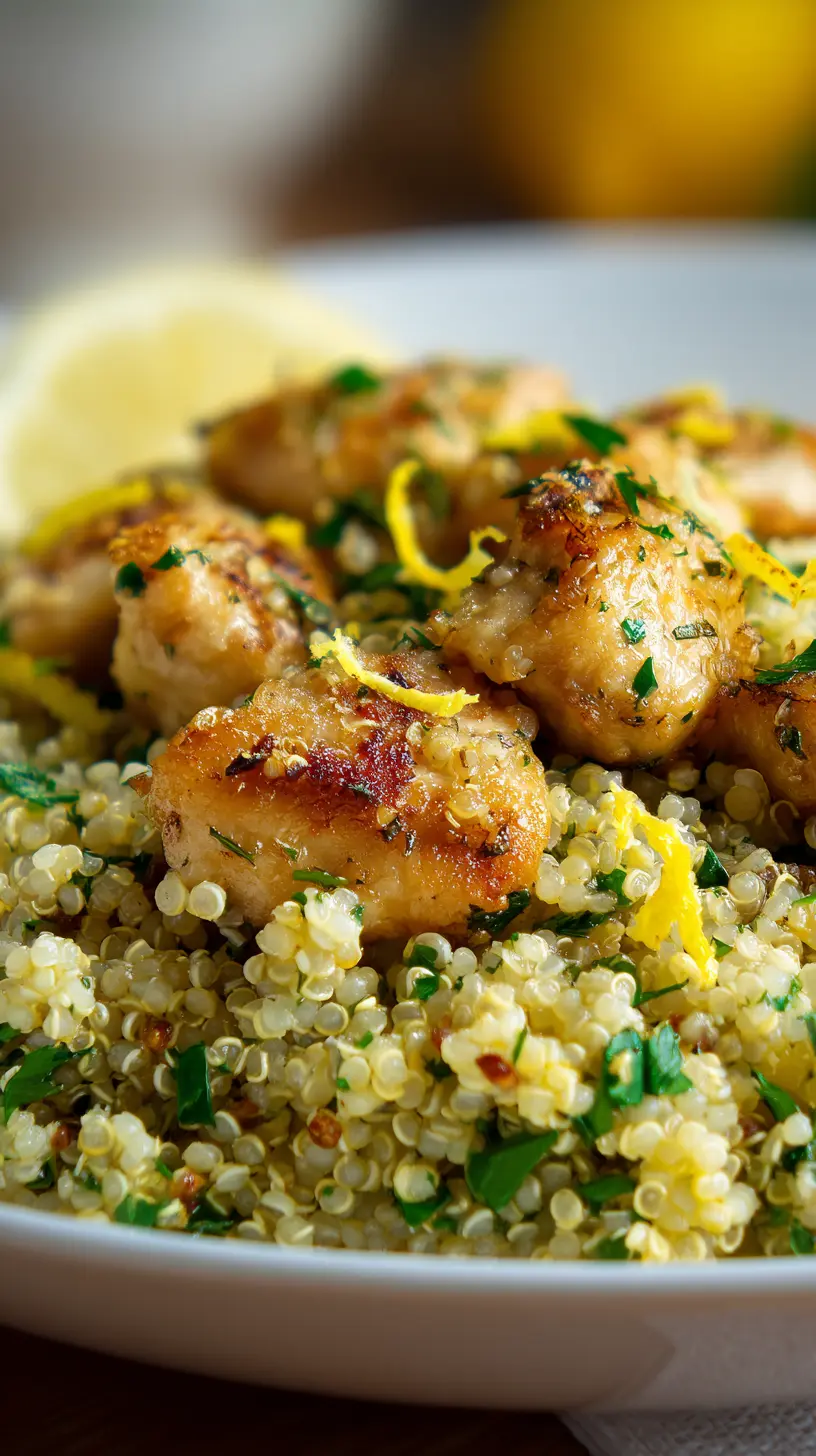 Lemon Herb Chicken & Quinoa Skillet Step-by-step preparation of Lemon Herb Chicken & Quinoa Skillet (Lemon Herb Chicken & Quinoa Skillet)