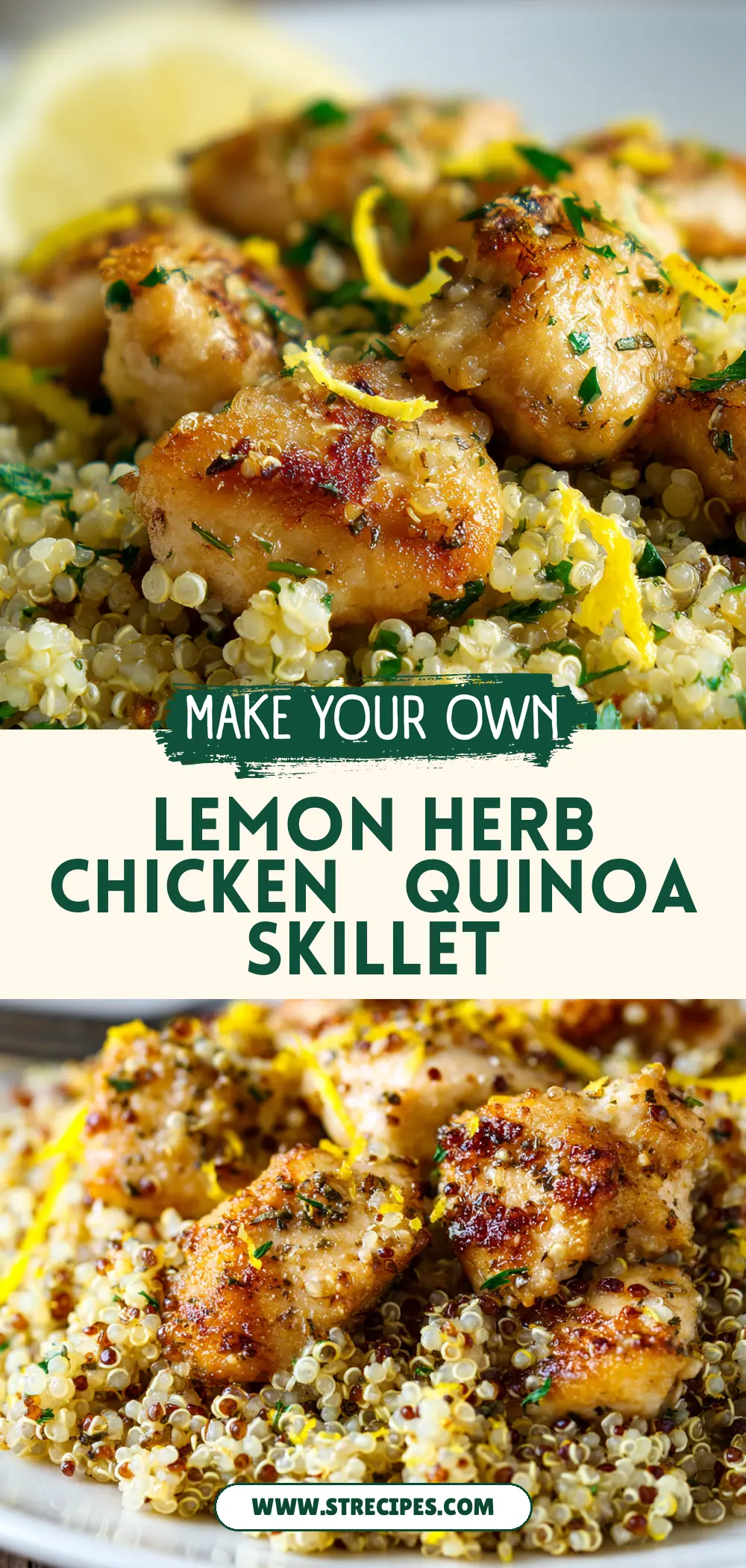 Lemon Herb Chicken & Quinoa Skillet Lemon Herb Chicken & Quinoa Skillet — homemade Lemon Herb Chicken & Quinoa Skillet recipe