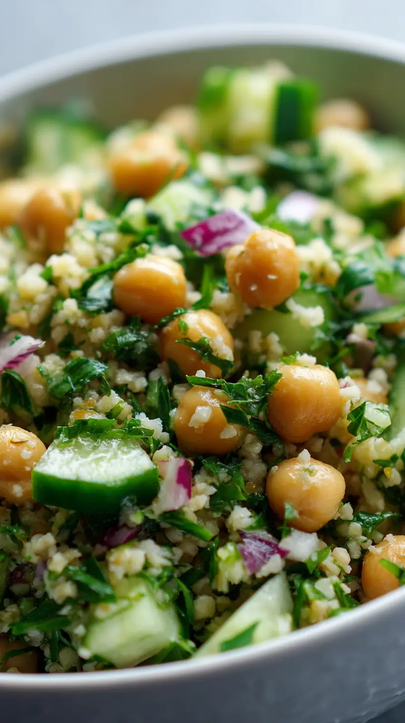 Serving suggestion for Lemon Herb Chickpea Tabbouleh — Chickpea Tabbouleh