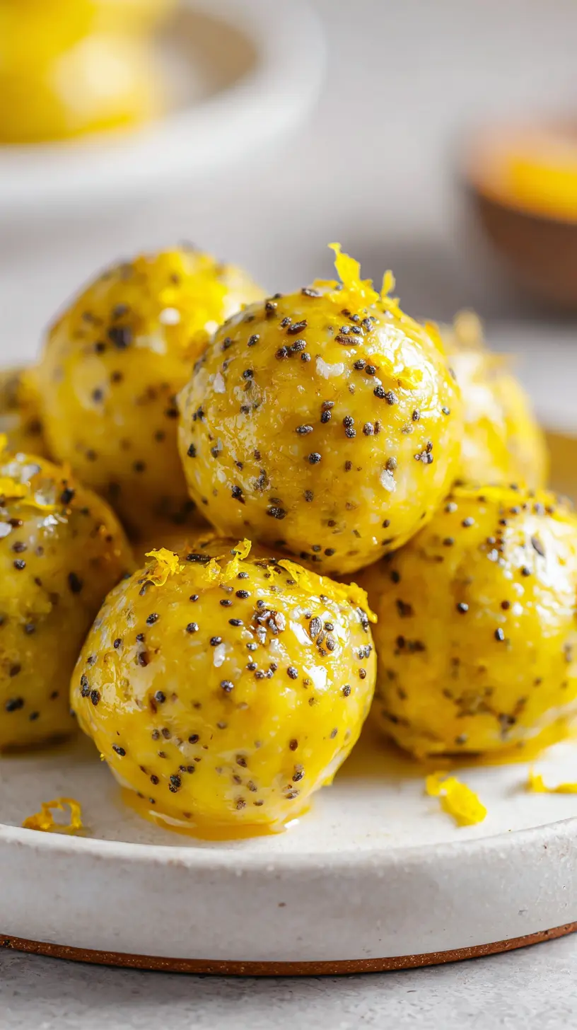 Lemon Poppyseed Protein Bites Step-by-step preparation of Lemon Poppyseed Protein Bites (lemon poppyseed protein bites)