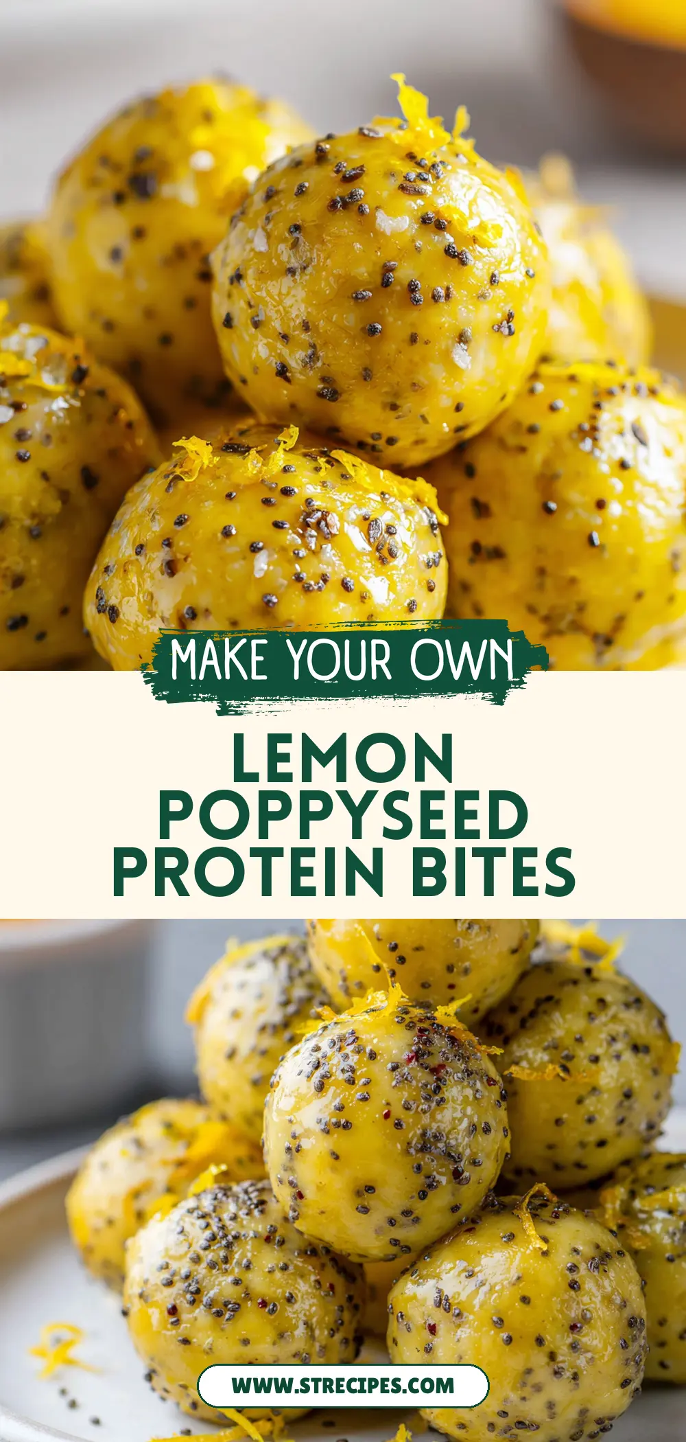Lemon Poppyseed Protein Bites Lemon Poppyseed Protein Bites — homemade lemon poppyseed protein bites recipe